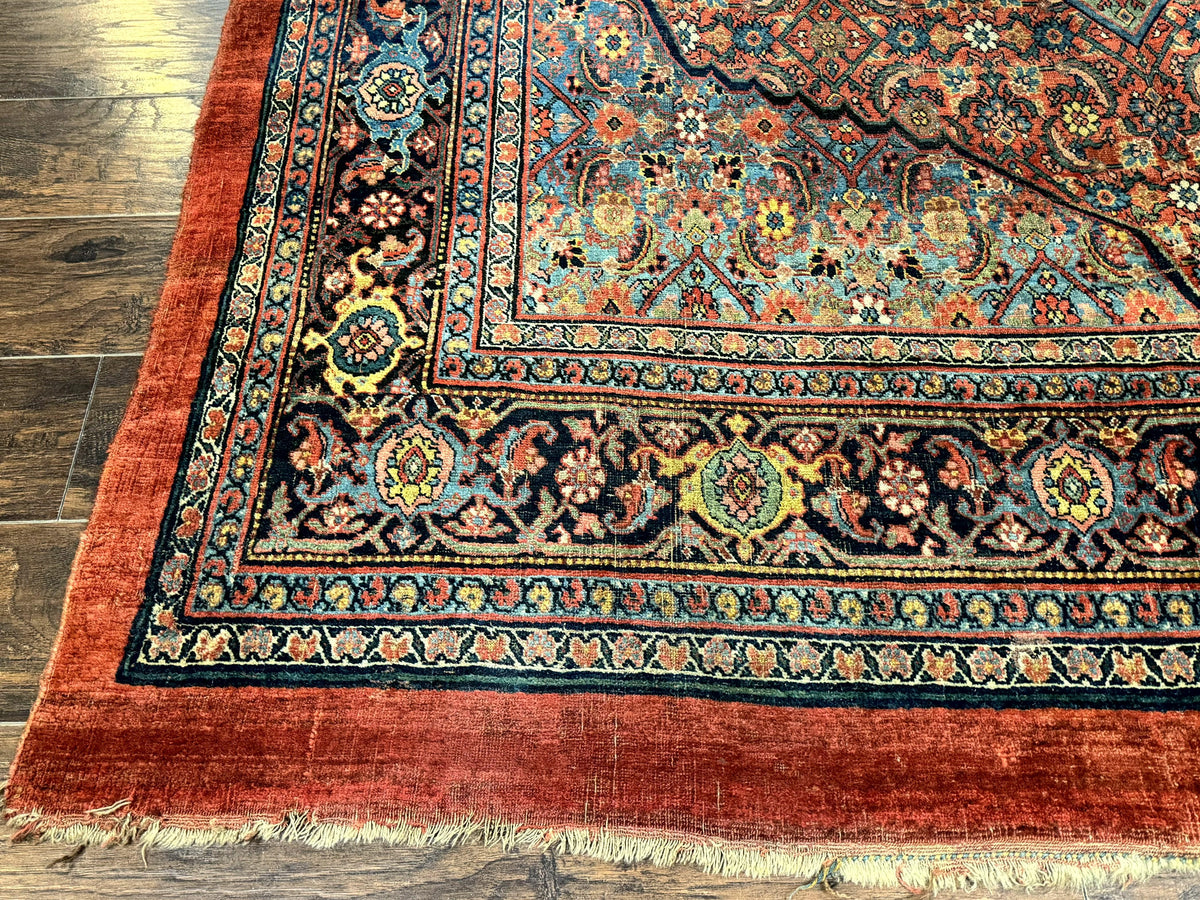 Antique Persian Bijar Rug 7x15 - Jewel Rugs, view 8