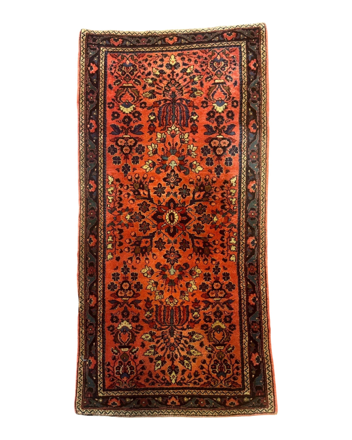 Antique Persian Sarouk Rug 2x4, Red, Fine 260 KPSI - Jewel Rugs