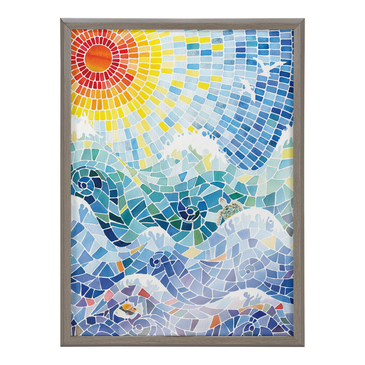 Blake It’s a Beautiful Life Framed Printed Glass by Janet Meinke-Lau