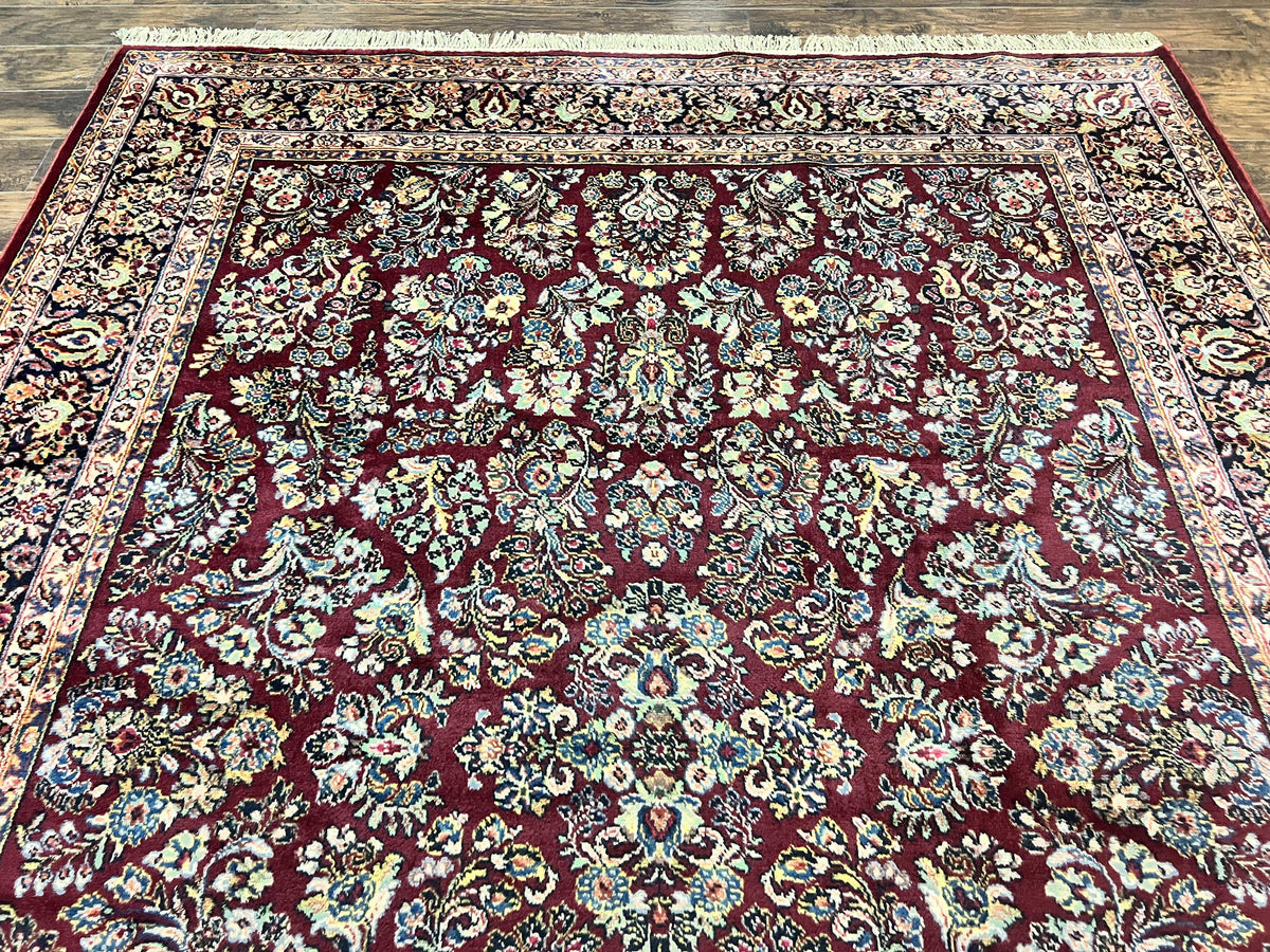 Karastan Rug 9x12 Red Sarouk #785, Wool Karastan Carpet, Discontinued Vintage, Original 700 Series, Karastan Area Rug - Jewel Rugs, view 3