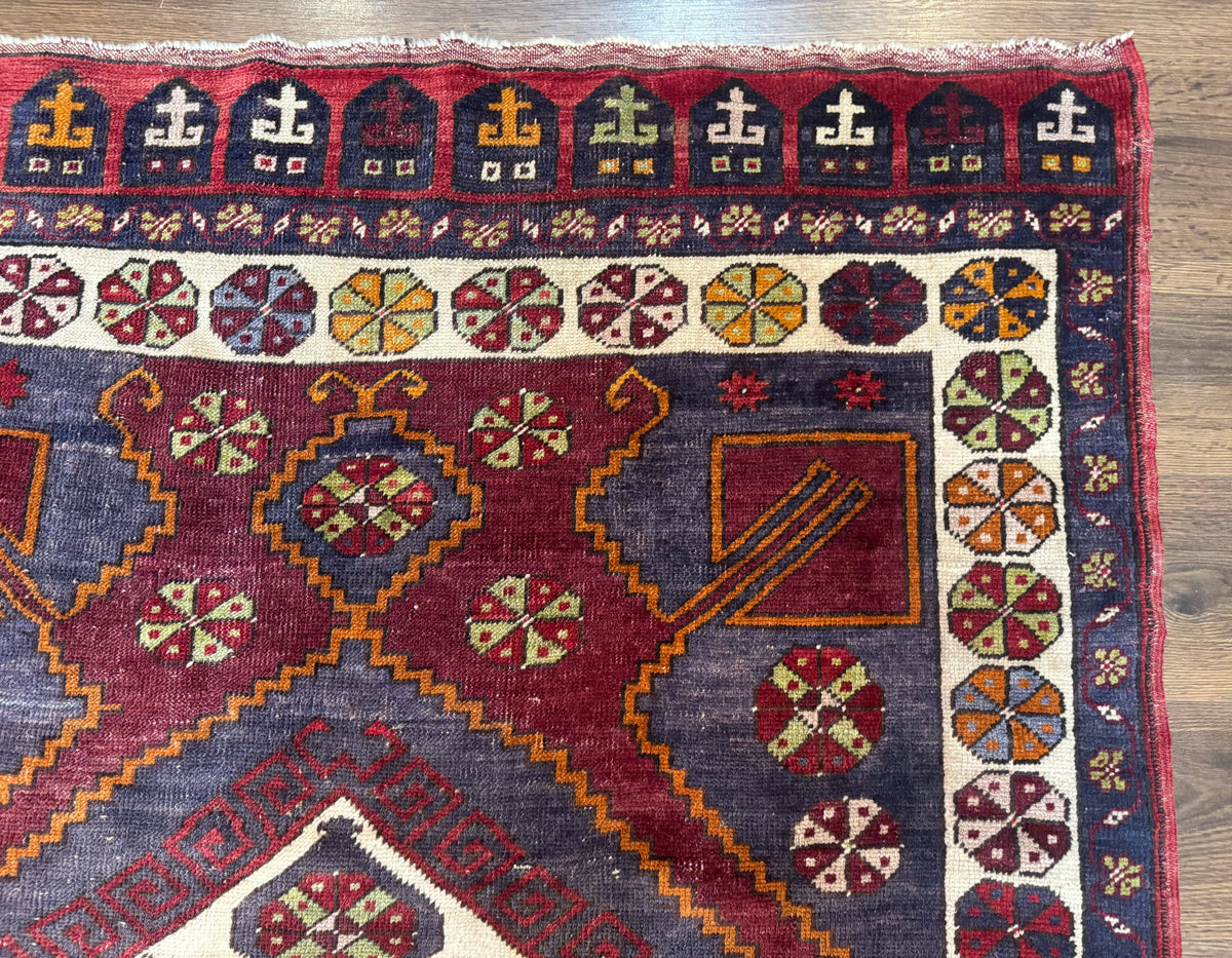 Turkish Kazak Rug 5x7, Geometric - Jewel Rugs, view 8