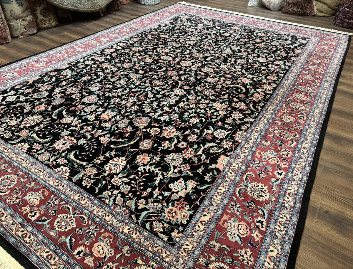 Large Sino Persian Rug 10x15, Floral Allover, Hand Knotted Wool Carpet, Fine - Jewel Rugs, view 3