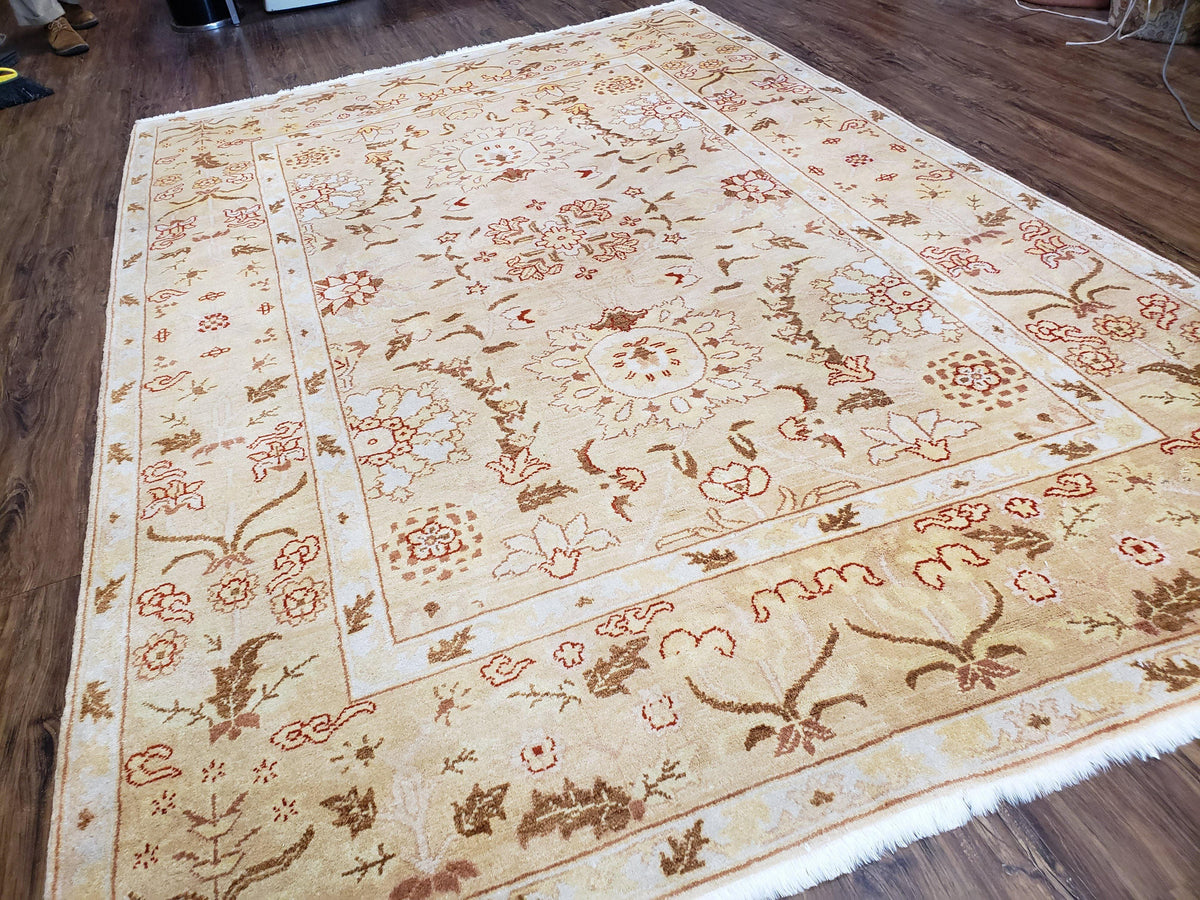 Vintage Turkish Oushak Area Rug 6x9, Wool Hand-Knotted - Jewel Rugs, view 3