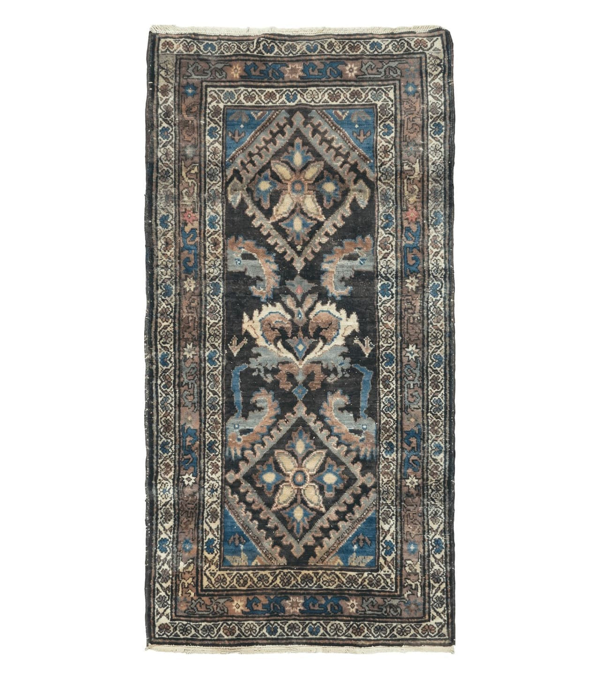 3' X 6' Antique Handmade India Floral Oriental Wool Rug Veg Dyes Nice - Jewel Rugs