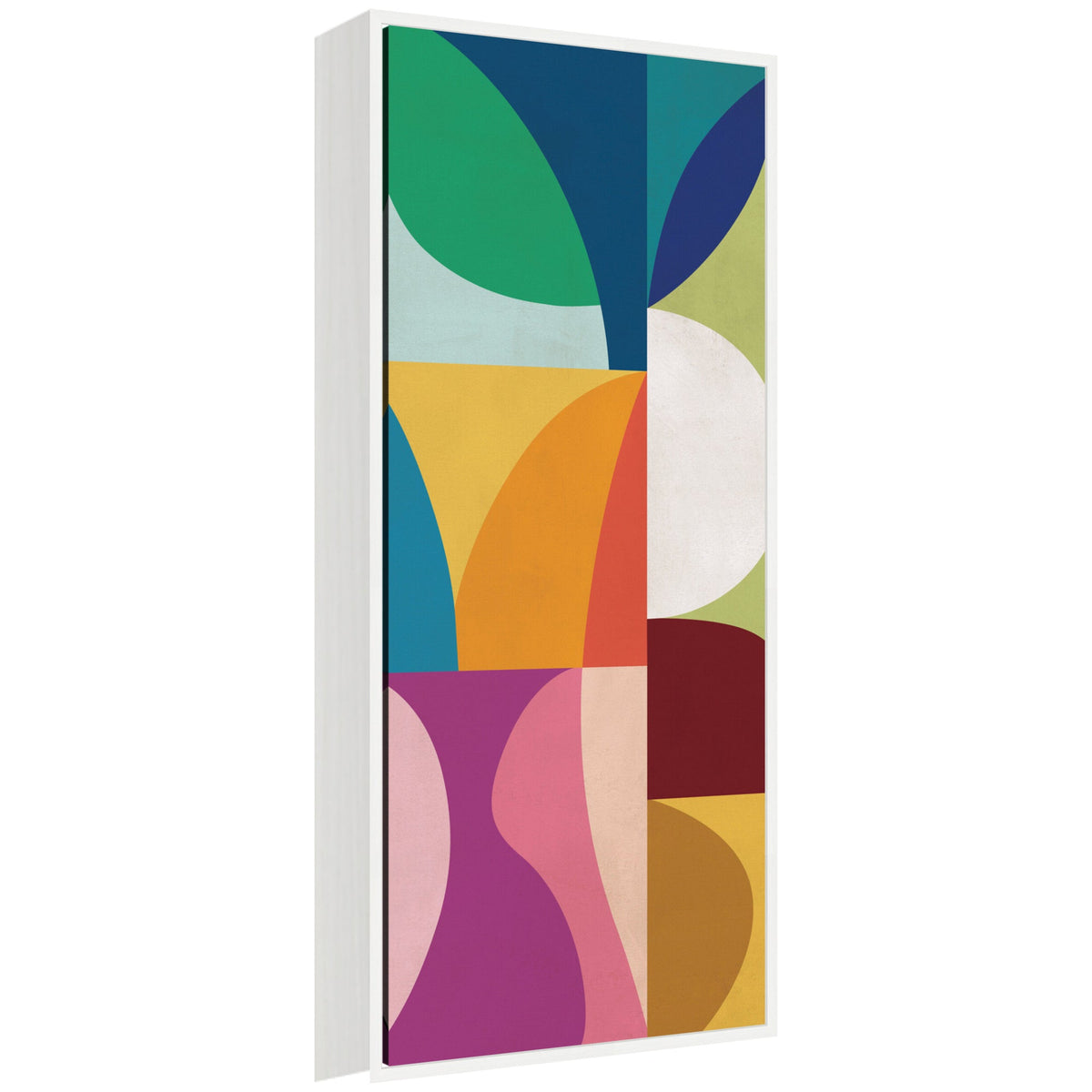 Abstract 01 Panel 1 by Rachel Lee Framed Canvas Wall Art Print