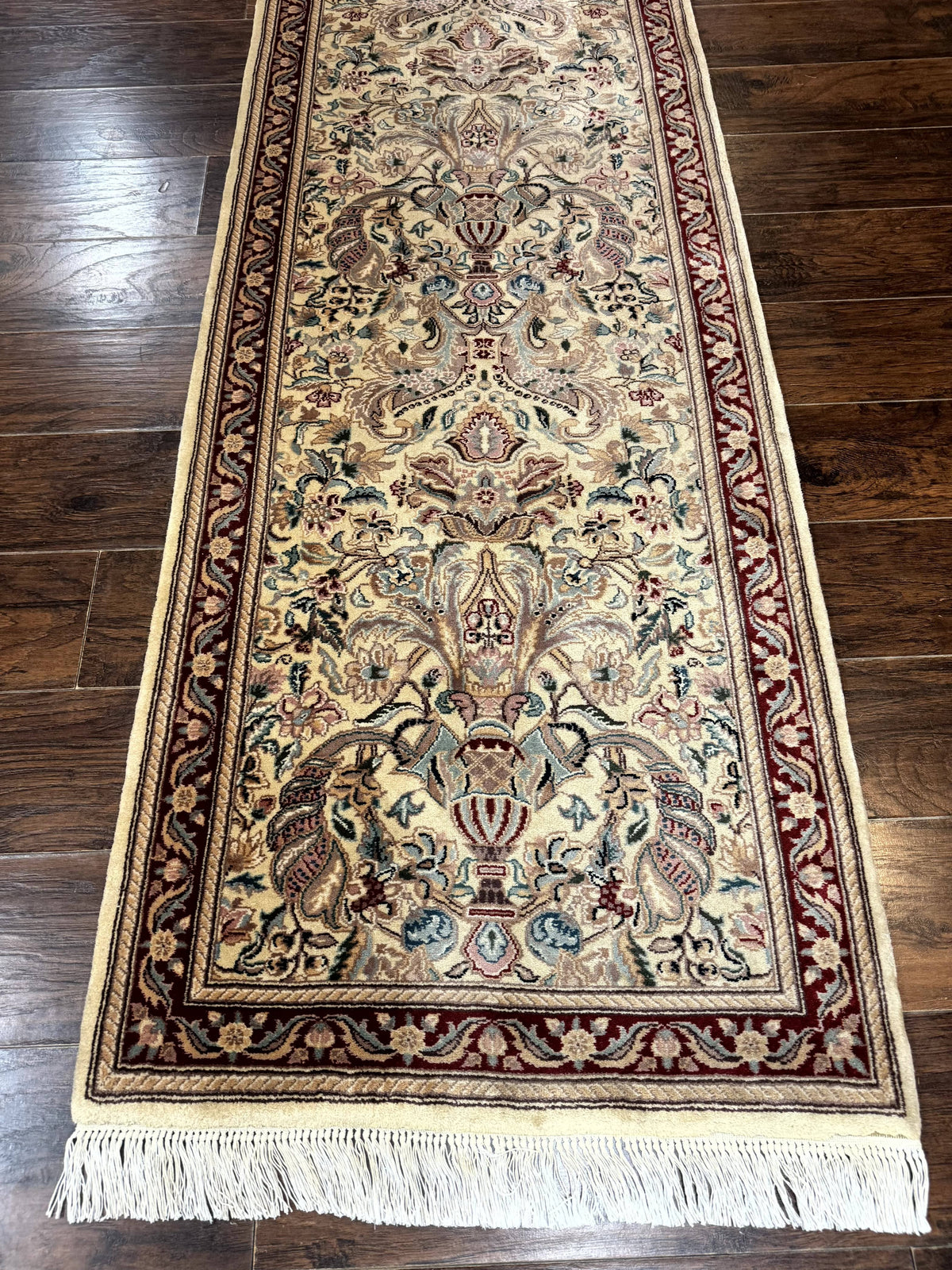 Pakistani Runner Rug 2.8 x 14, Pak Persian Hallway Rug, Cream Color - Jewel Rugs, view 8