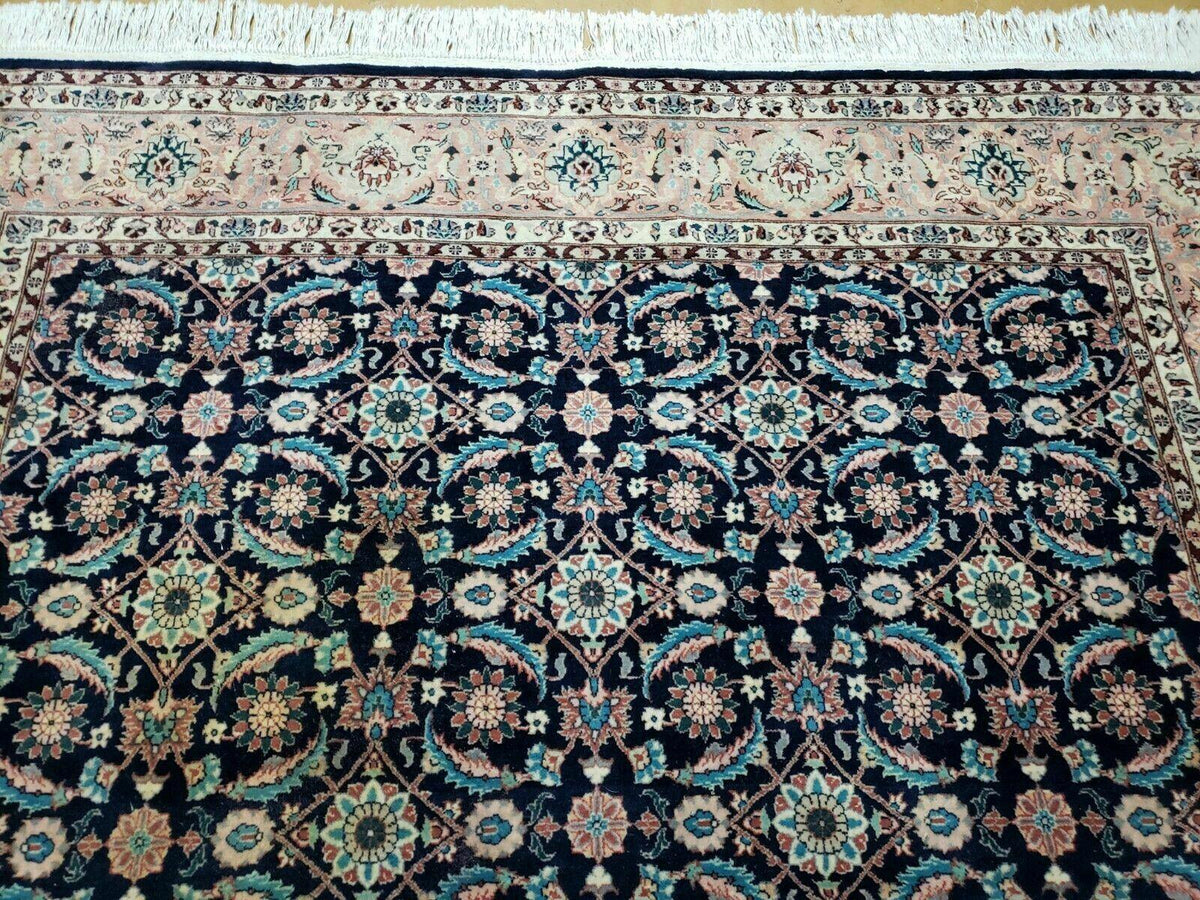 Square Indo Persian Rug 6x6, Hand Knotted, Wool, Allover Pattern - Jewel Rugs, view 3
