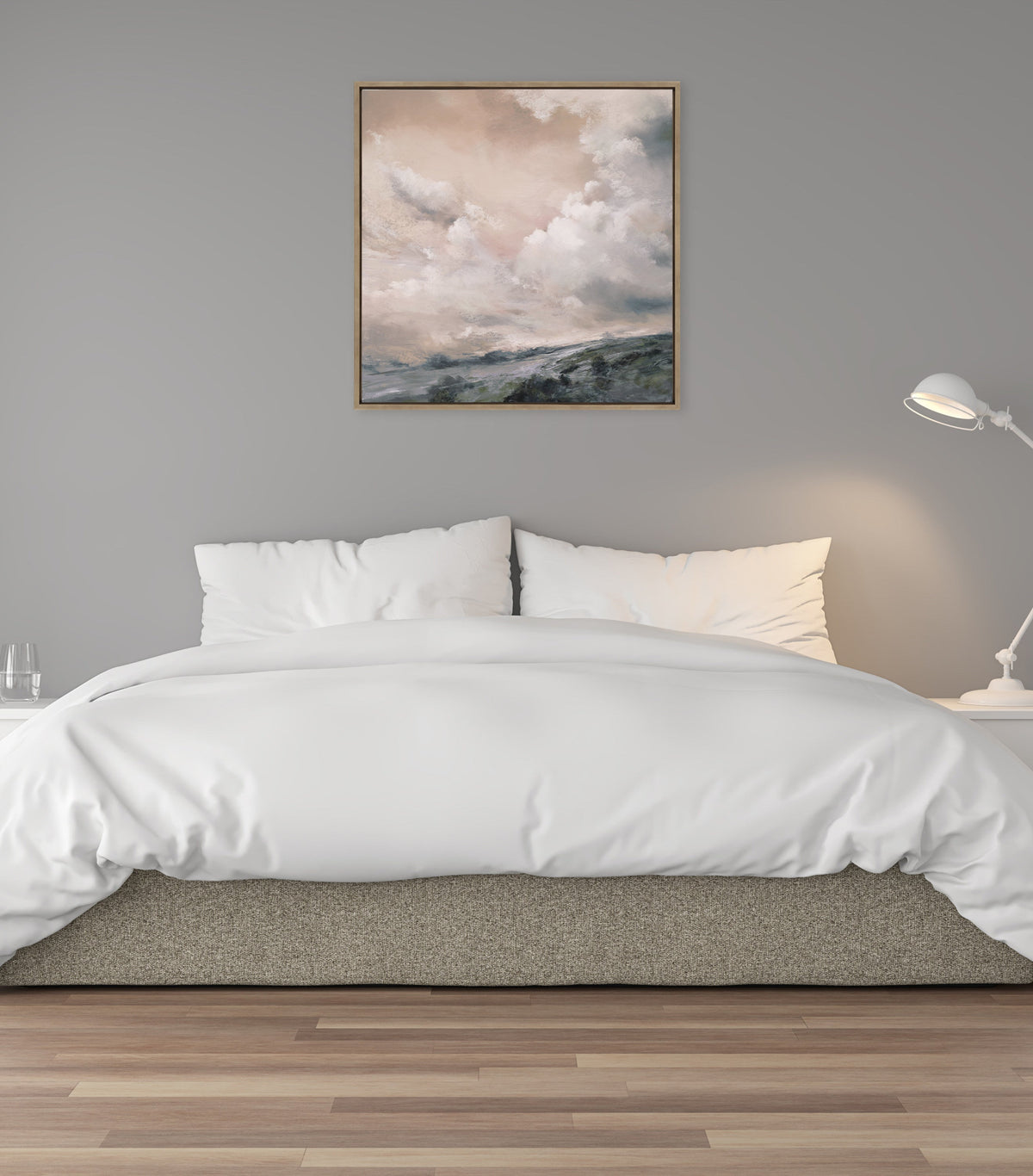 Sylvie When the North Wind Blows- Sepia Framed Canvas by Nel Whatmore