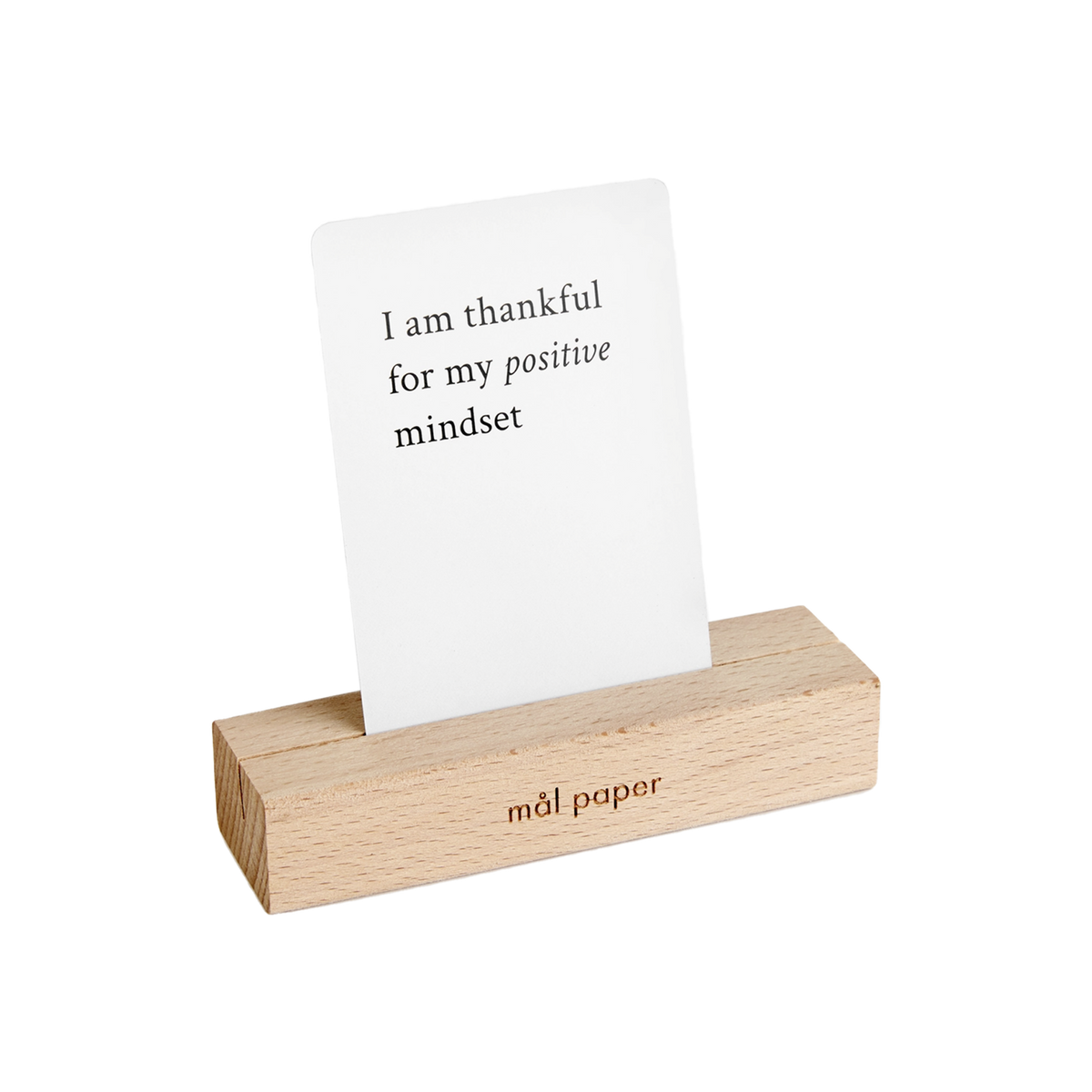 Wood Bloc Card Stand - Source by Studio Skara, view 2