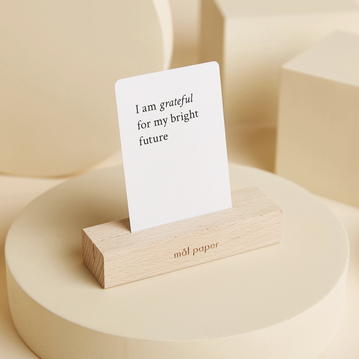 Wood Bloc Card Stand - Source by Studio Skara, view 5