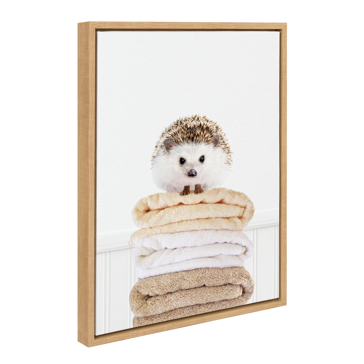 Sylvie Fold Hedgehog 1 Framed Canvas by Amy Peterson Art Studio
