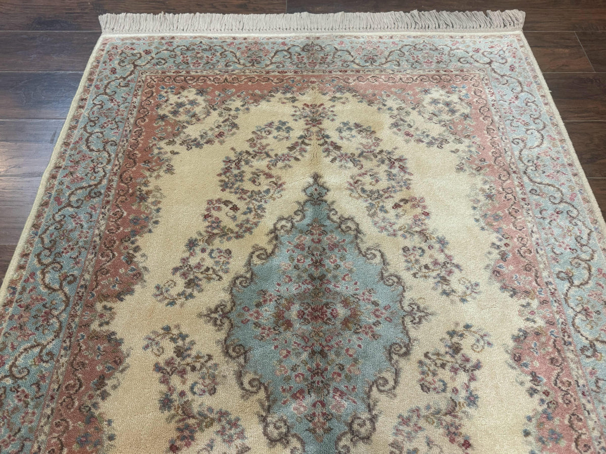 Karastan Rug 4x6, Pastel Ivory Kirman Rug #784, Wool Karastan Carpet, Original 700 Series, Vintage Karastan Area Rug, Discontinued - Jewel Rugs, view 8