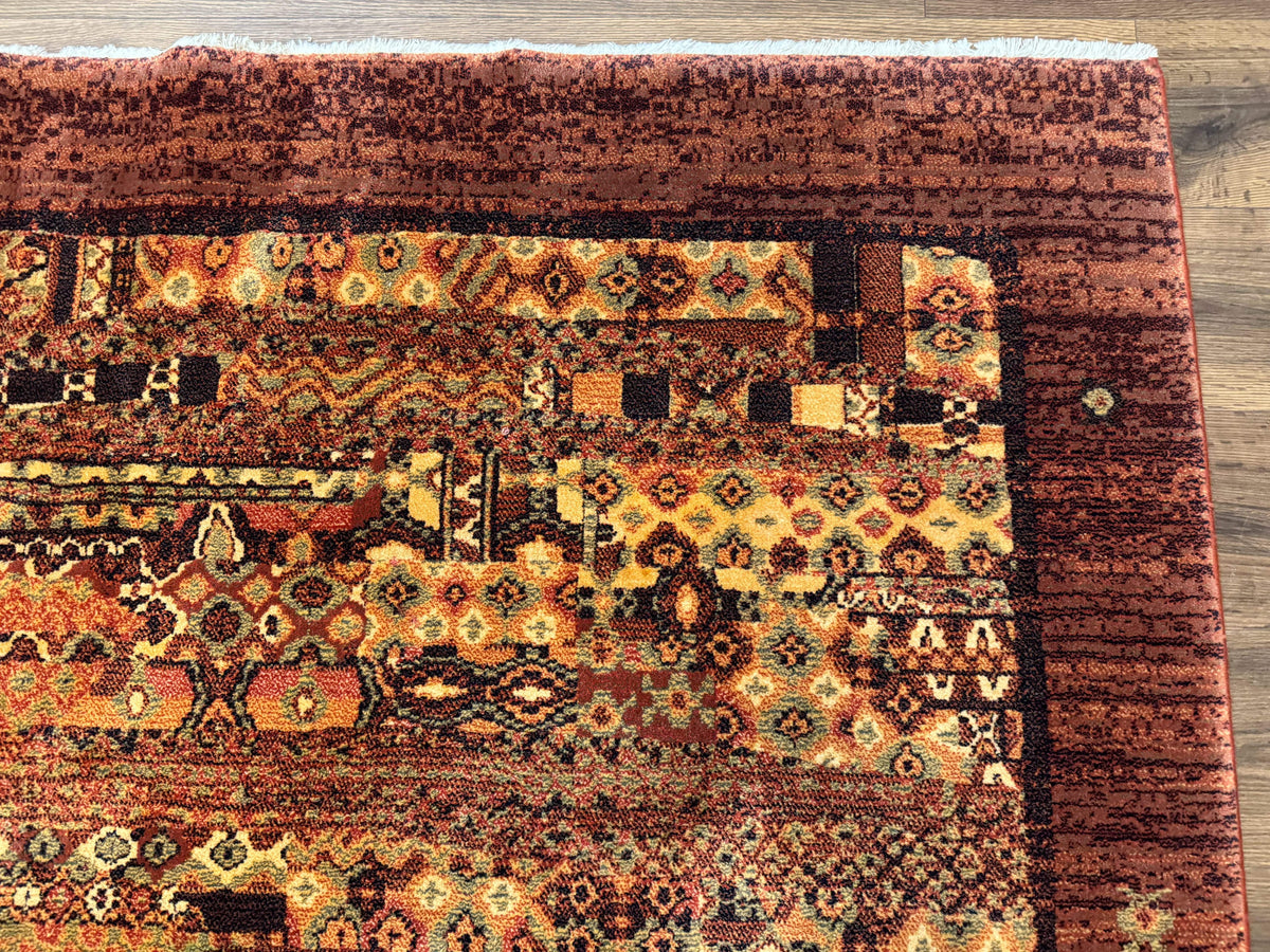 Couristan Rug 8x11 Brown Contemporary Wool Belgium Power Loomed Carpet - Jewel Rugs, view 8