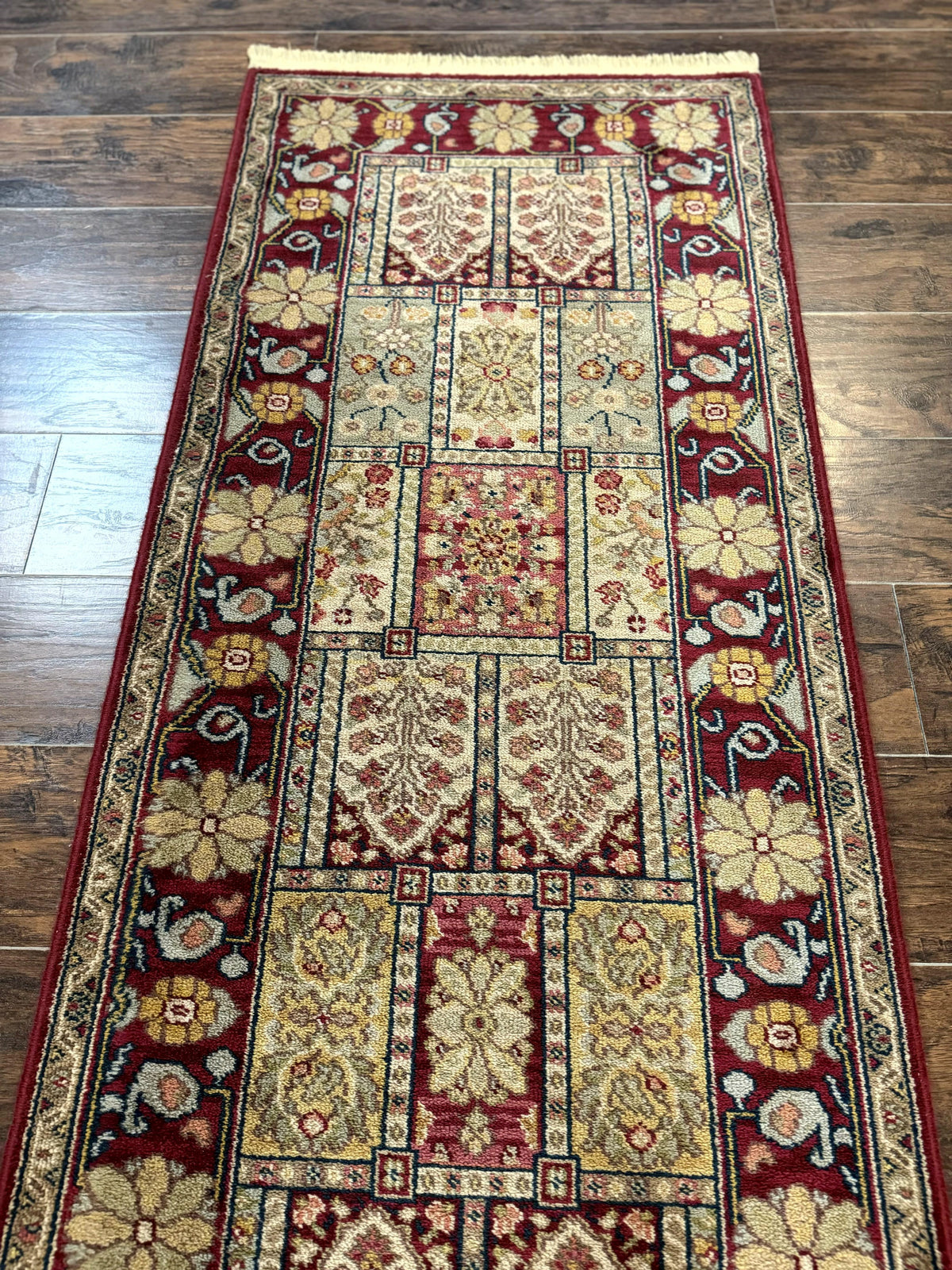 Karastan Runner Rug 2.6 x 8.6, Antique Legends Bakhtiari 2200, Vintage Wool Karastan Runner Rug, Panel Design - Jewel Rugs, view 3
