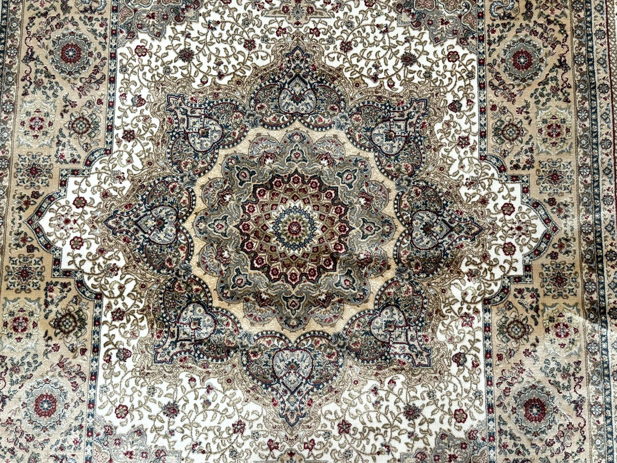 Turkish Memluk Silk Rug 4x6, Hereke Carpet, Bamboo Silk, New - Jewel Rugs, view 5