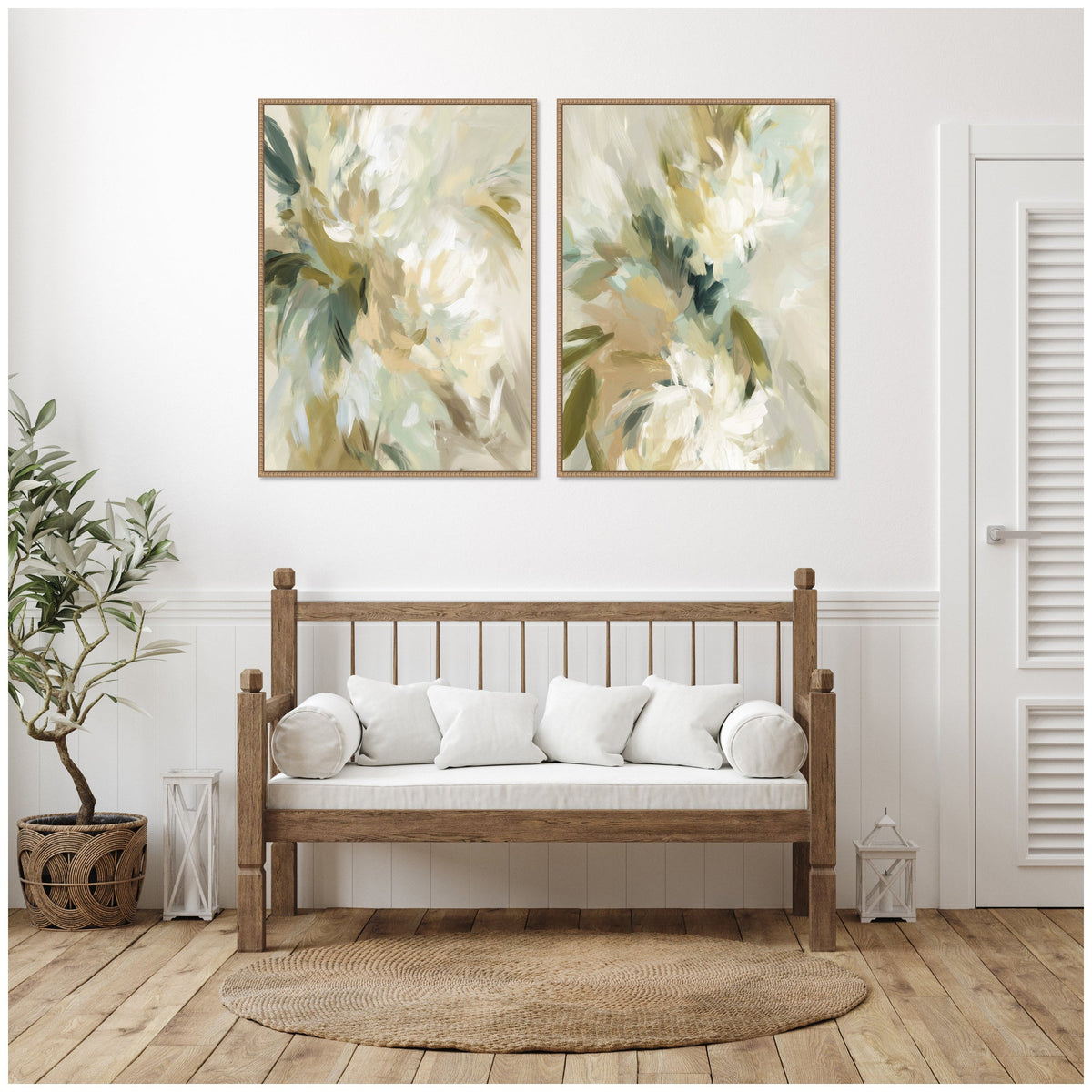 Garden No. 1 & No. 2 2 Piece Framed Canvas Wall Art Set by Amy Lighthall