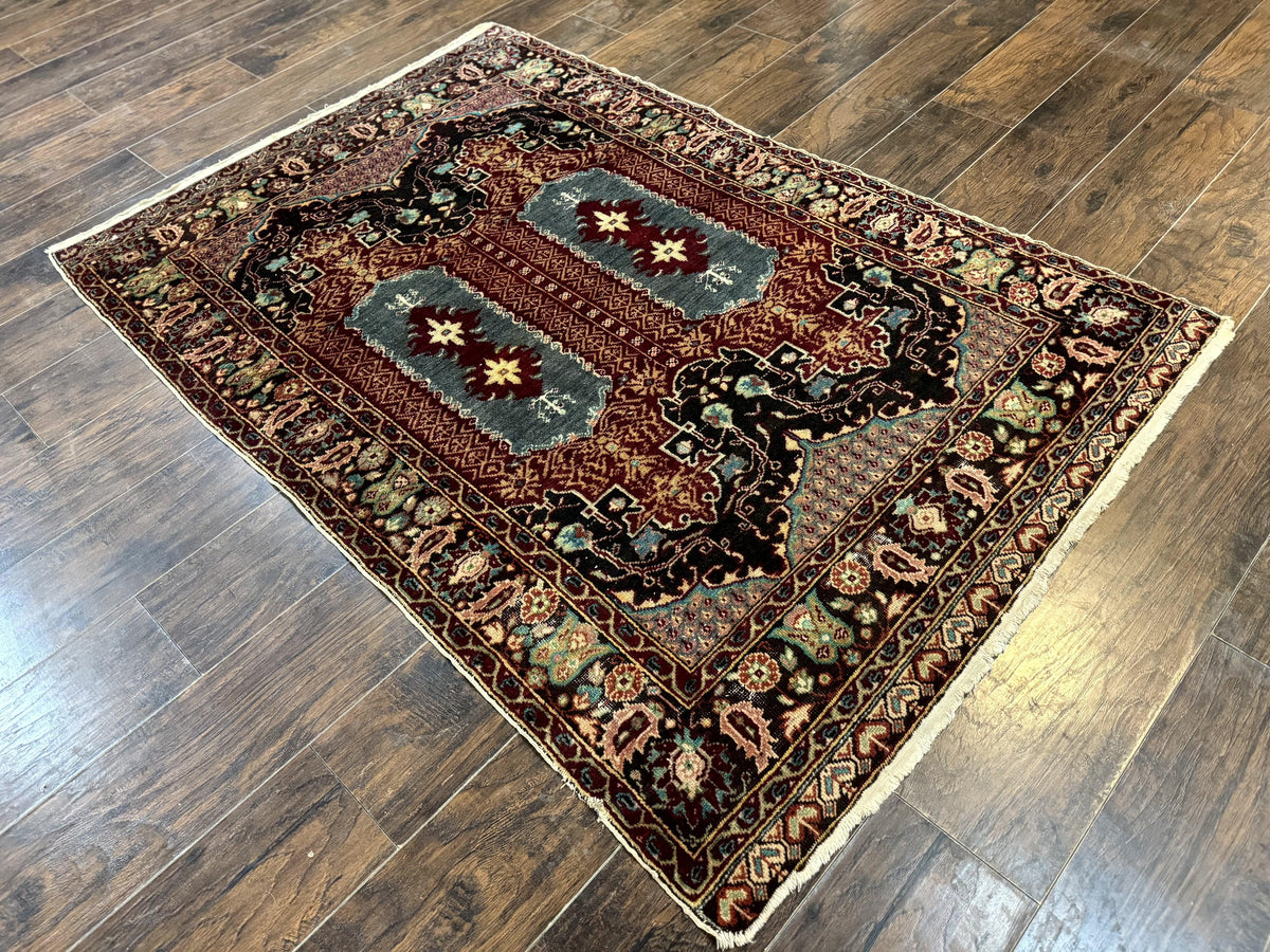 Antique Turkish Rug 4x6, Unique Rare Carpet - Jewel Rugs, view 13