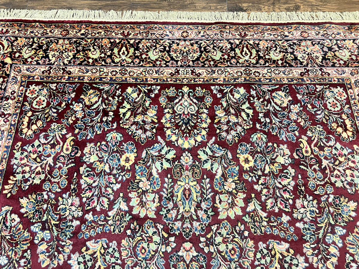 Karastan Rug 9x12 Red Sarouk #785, Wool Karastan Carpet, Discontinued Vintage, Original 700 Series, Karastan Area Rug - Jewel Rugs, view 4