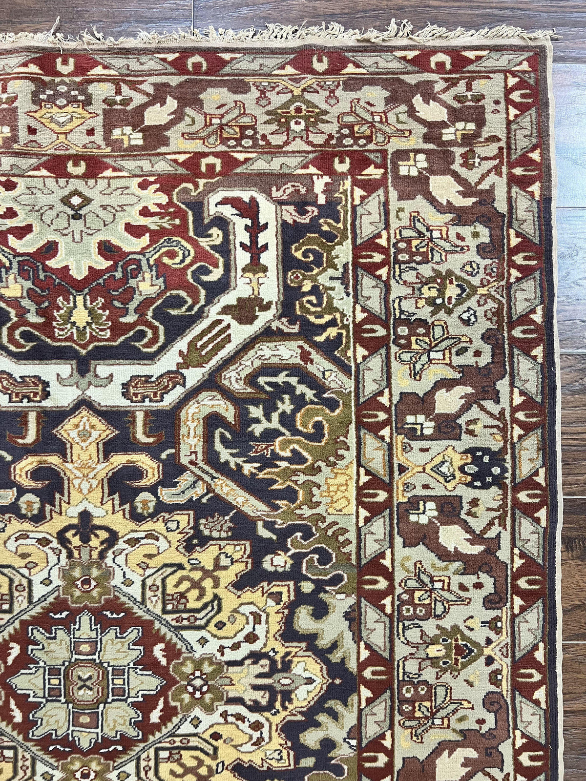 Antique Caucasian Rug, Kuba Seychour Rug, Handmade Wool Oriental Carpet, Azerbaijan Rug - Jewel Rugs, view 6