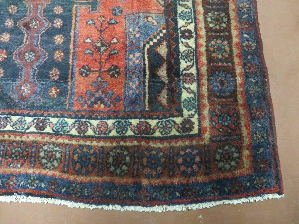 4' X 9' Antique Handmade Turkish Tribal Oriental Geometric Wool Rug # 605 - Jewel Rugs, view 10