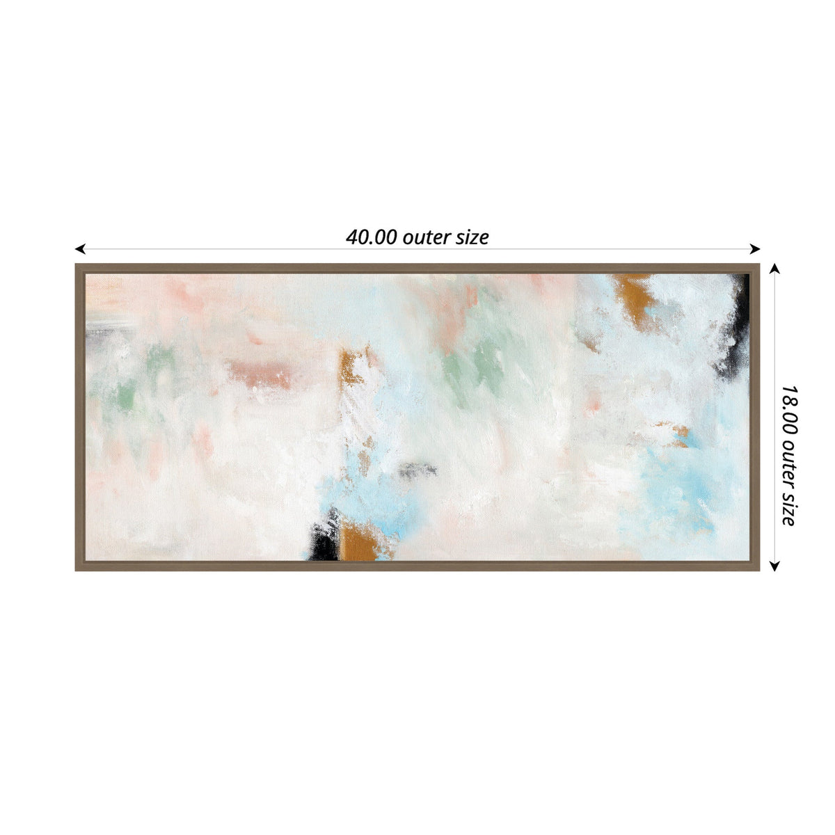 Sylvie Foggy Ice Forest Framed Canvas by Nikita Jariwala