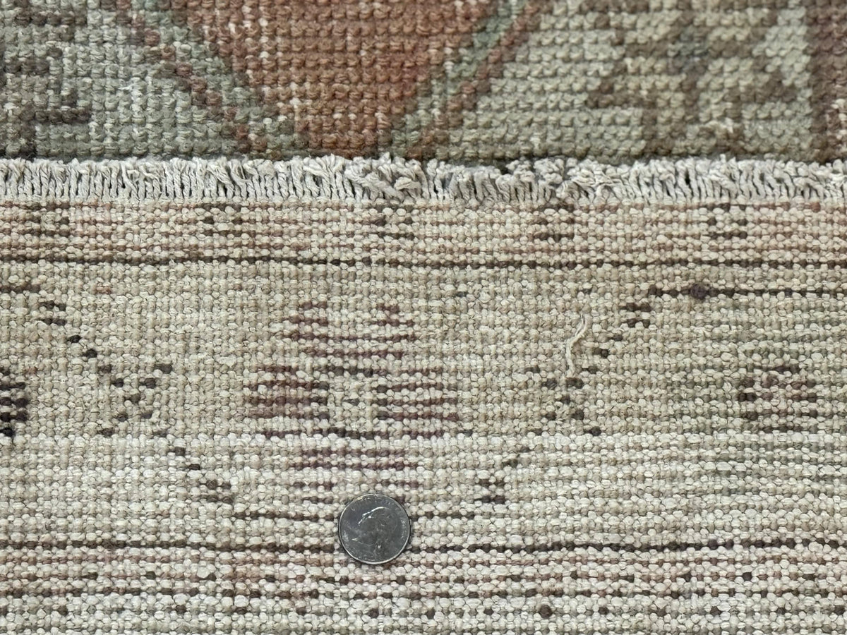 Antique Turkish Runner Rug 3 x 9.6, Farmhouse Rug, Geometric Runner, Handmade, Vintage Rug for Modern Home - Jewel Rugs, view 9