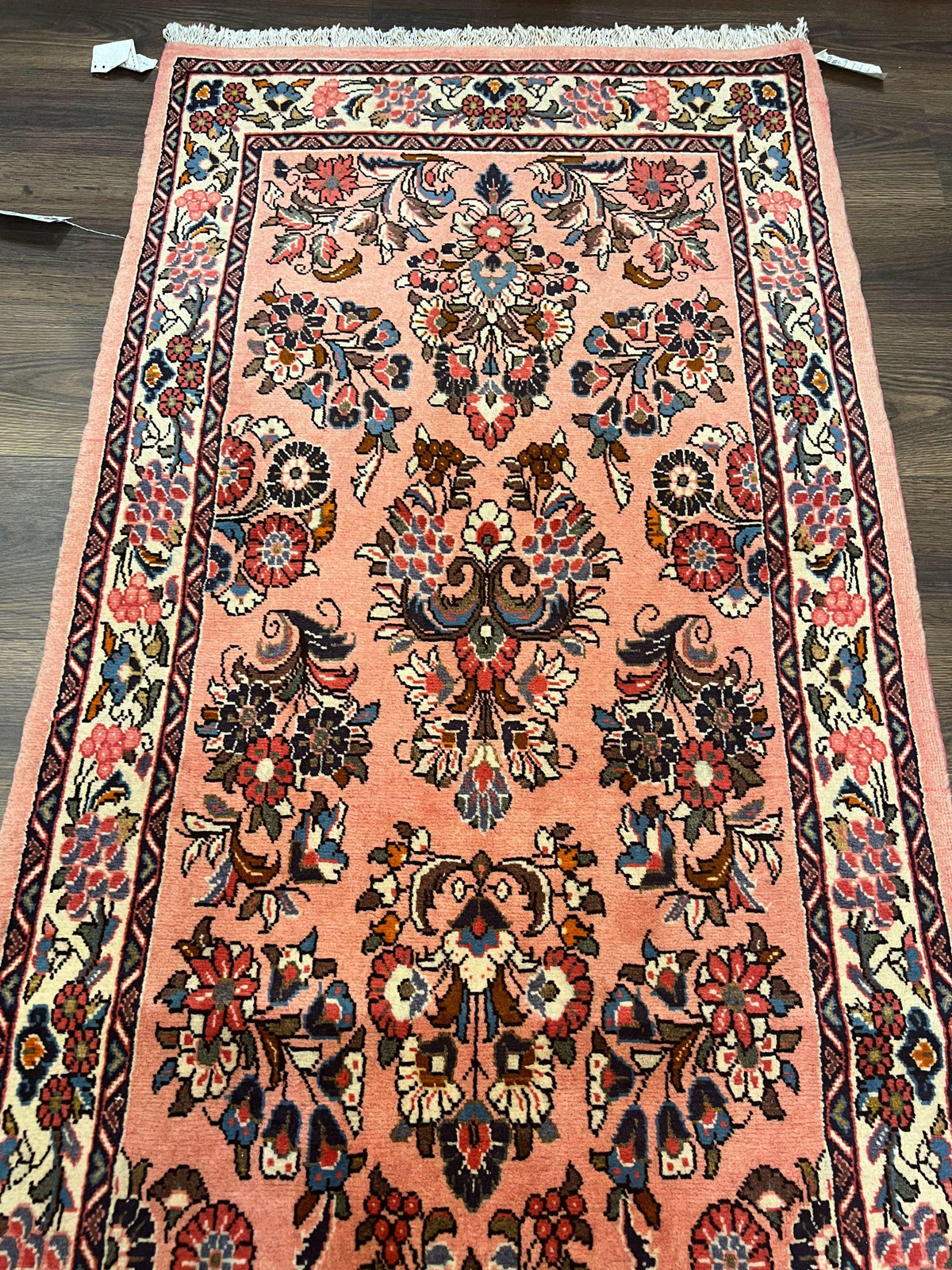 Persian Sarouk Runner Rug 2.9 x 13.6, Wool Floral Hand Knotted Runner - Jewel Rugs, view 3