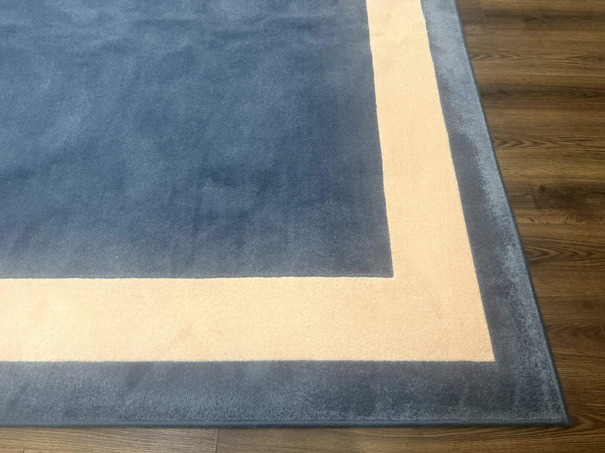 Blue and Cream Square Rug 10x10 ft, Large Square Carpet - Jewel Rugs, view 10