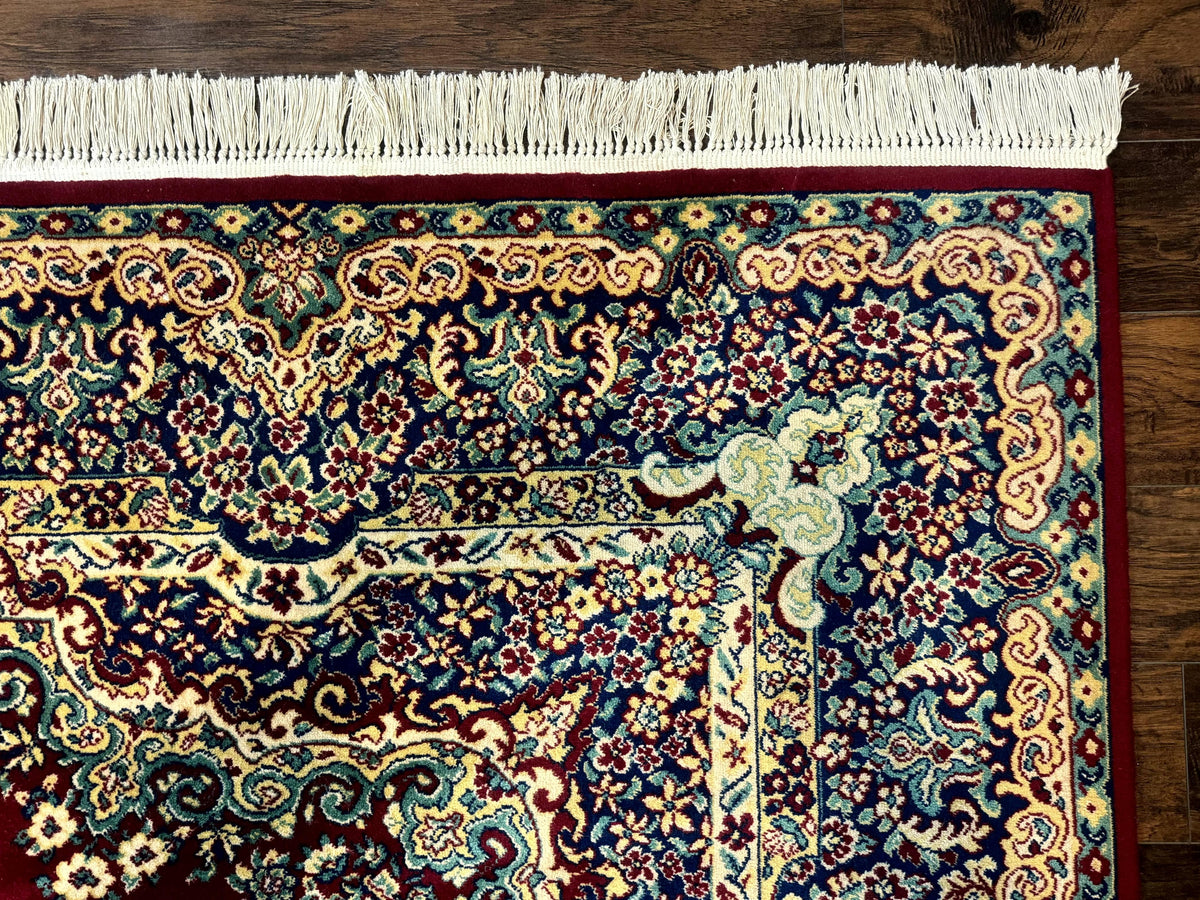 Power Loomed Persian Oriental Rug 9x12, Vintage Wool Pile, Kirman Design - Jewel Rugs, view 8