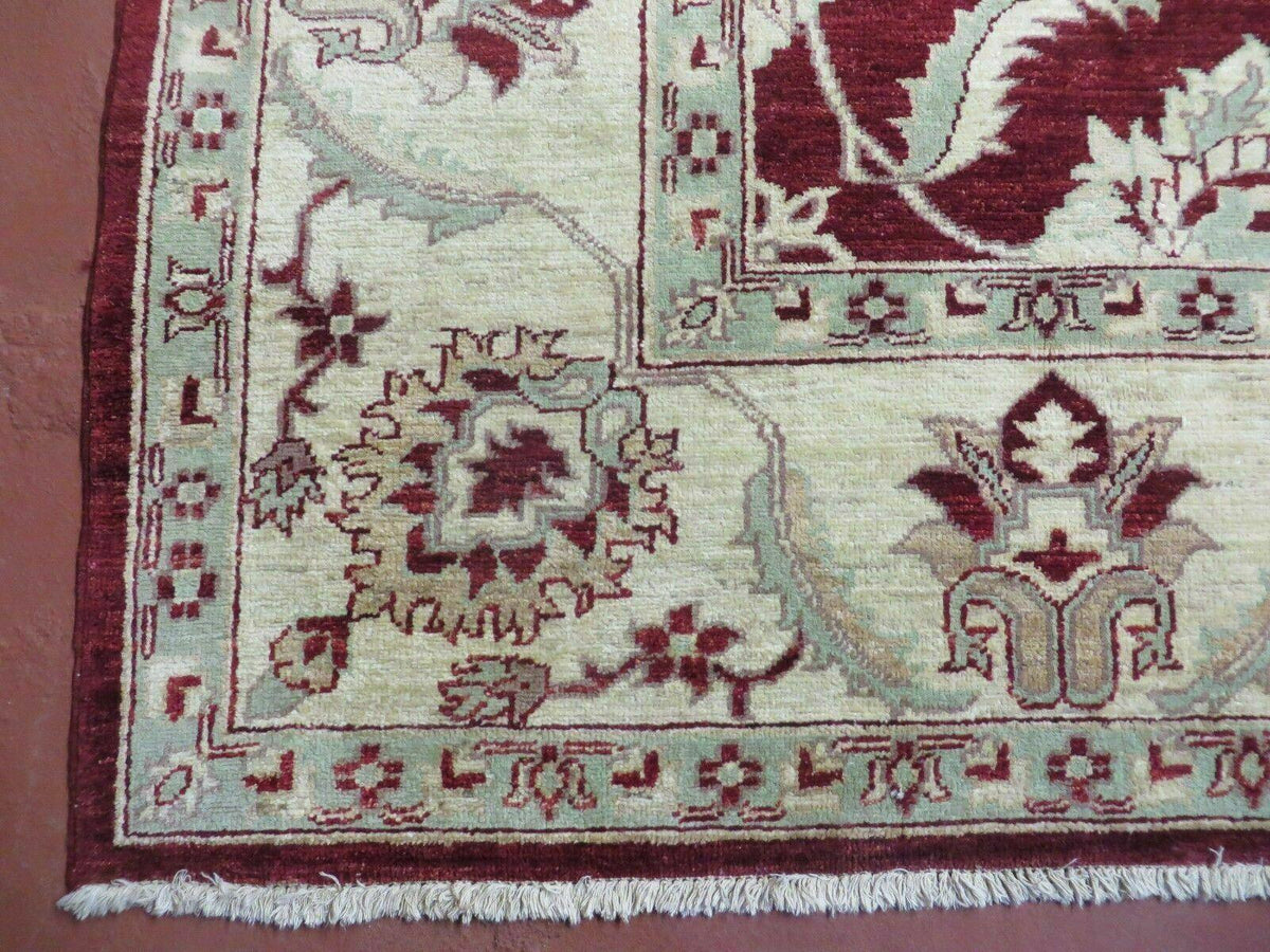 8' X 10' Vintage Fine Handmade Peshawar Agra Chobi Rug - Jewel Rugs, view 9