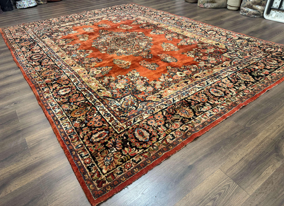 Antique Persian Sarouk Rug 9x12 - Jewel Rugs, view 12