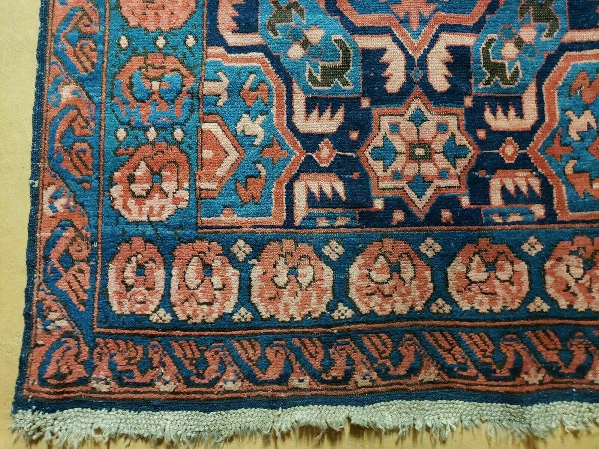 3'10" X 10' Antique Caucasian Seychor Rug Hand Made Wool Carpet Organic Dye Nice - Jewel Rugs, view 8