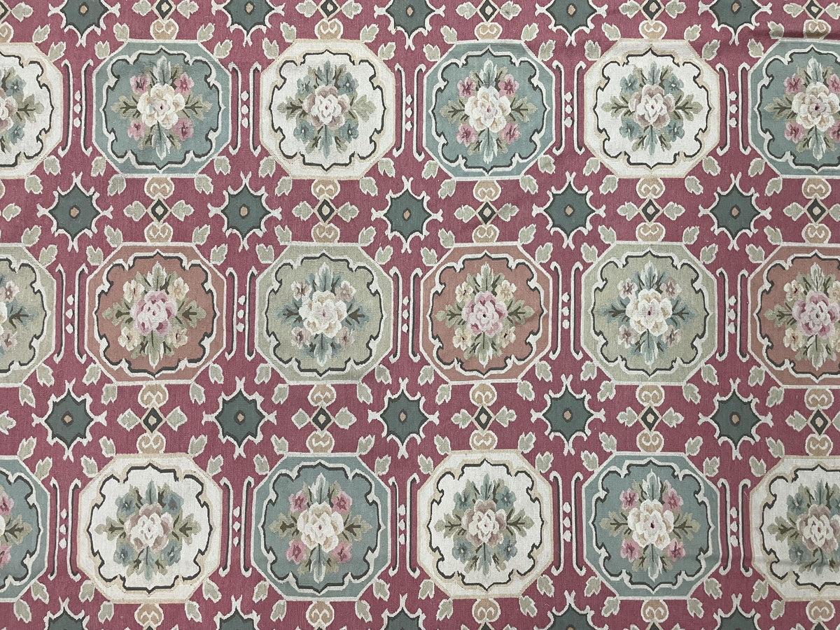 Square Aubusson Rug 9x9, Panel Design, European French English Carpet, Wool - Jewel Rugs, view 5