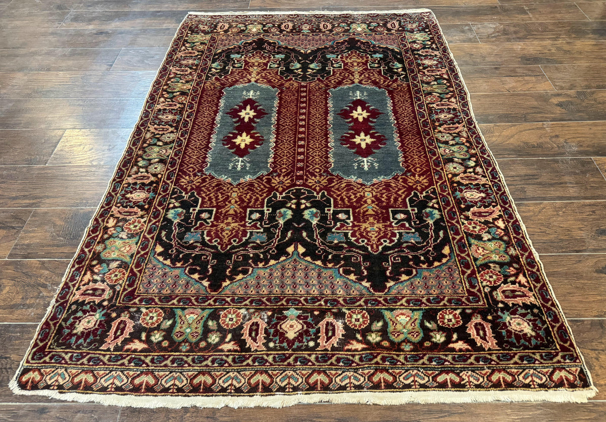 Antique Turkish Rug 4x6, Unique Rare Carpet - Jewel Rugs, view 2