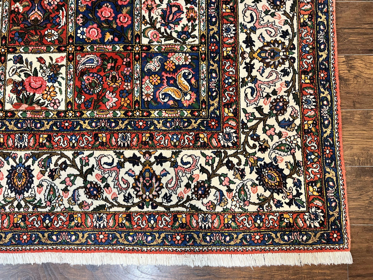 Persian Bakhtiari Rug 10x14, Multicolor Khesti Panel Design - Jewel Rugs, view 9