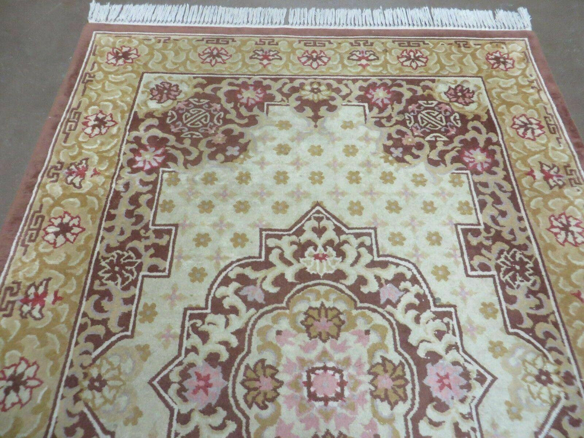 Vintage Chinese Wool Rug 4x6 - Jewel Rugs, view 4