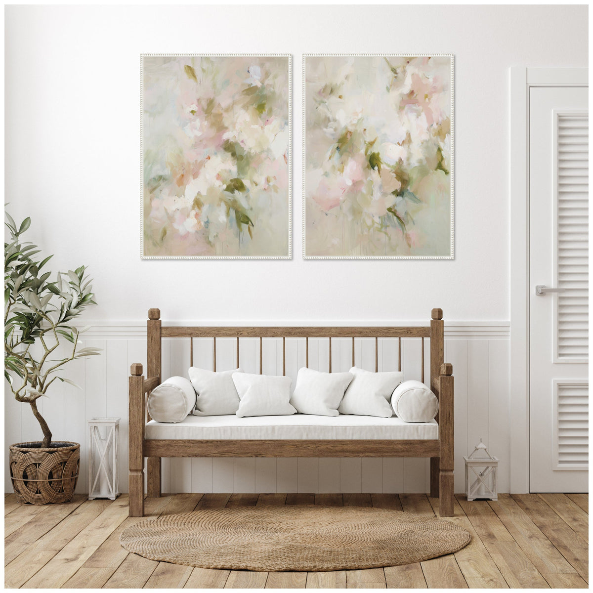 Bloom No. 1 & No. 2 2 Piece Framed Canvas Wall Art Set by Amy Lighthall