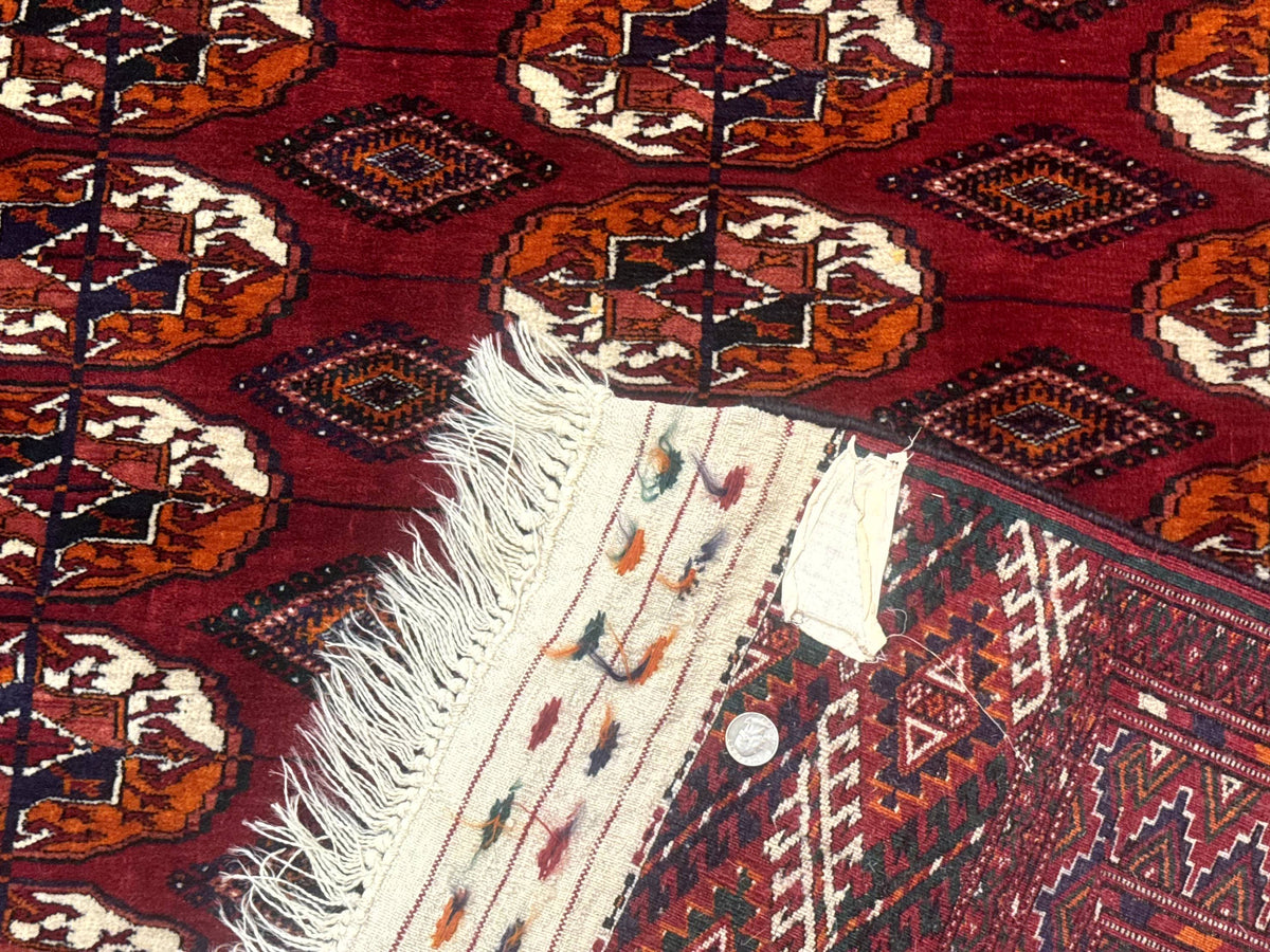 Persian Turkoman Rug 7x9, Red Tribal Carpet - Jewel Rugs, view 10