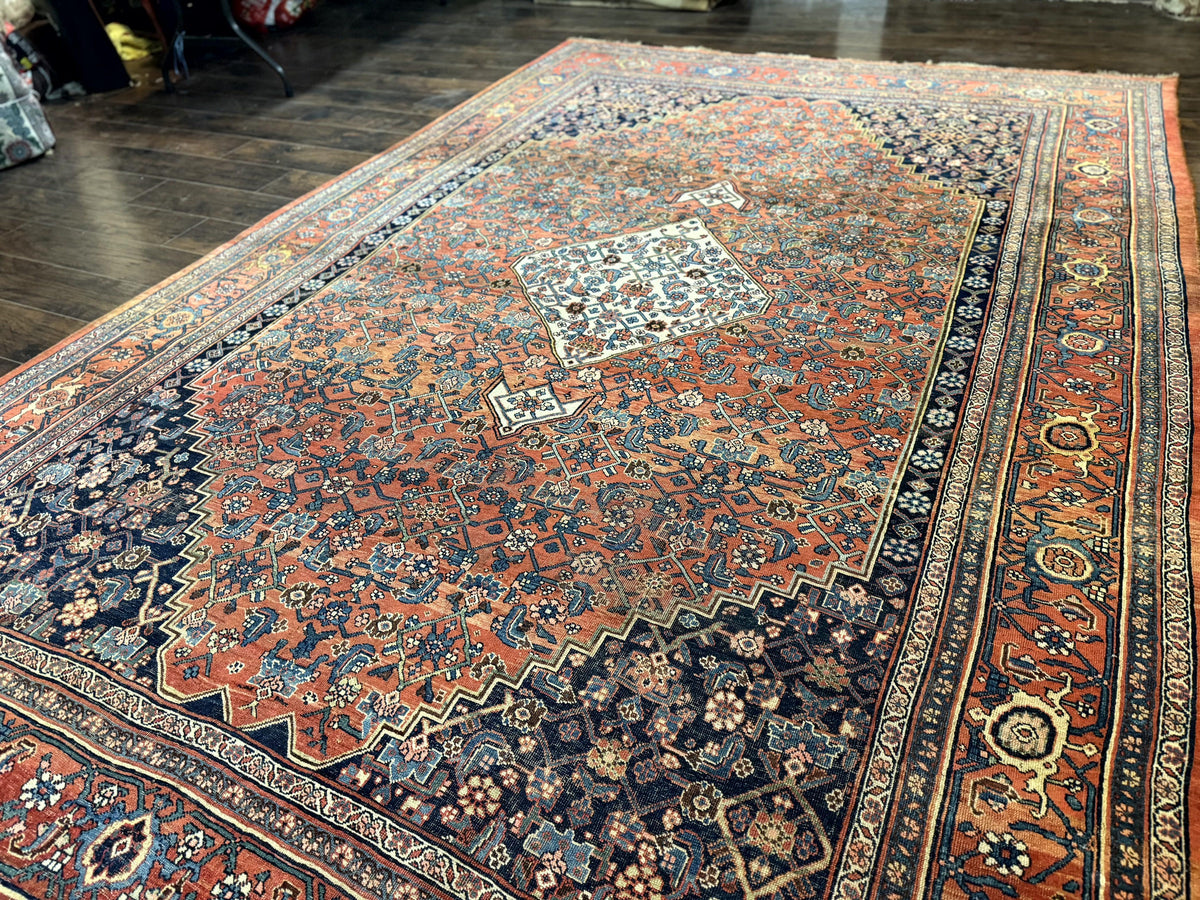 Antique Persian Bidjar Rug 8x12, Rare Persian Carpet - Jewel Rugs, view 3