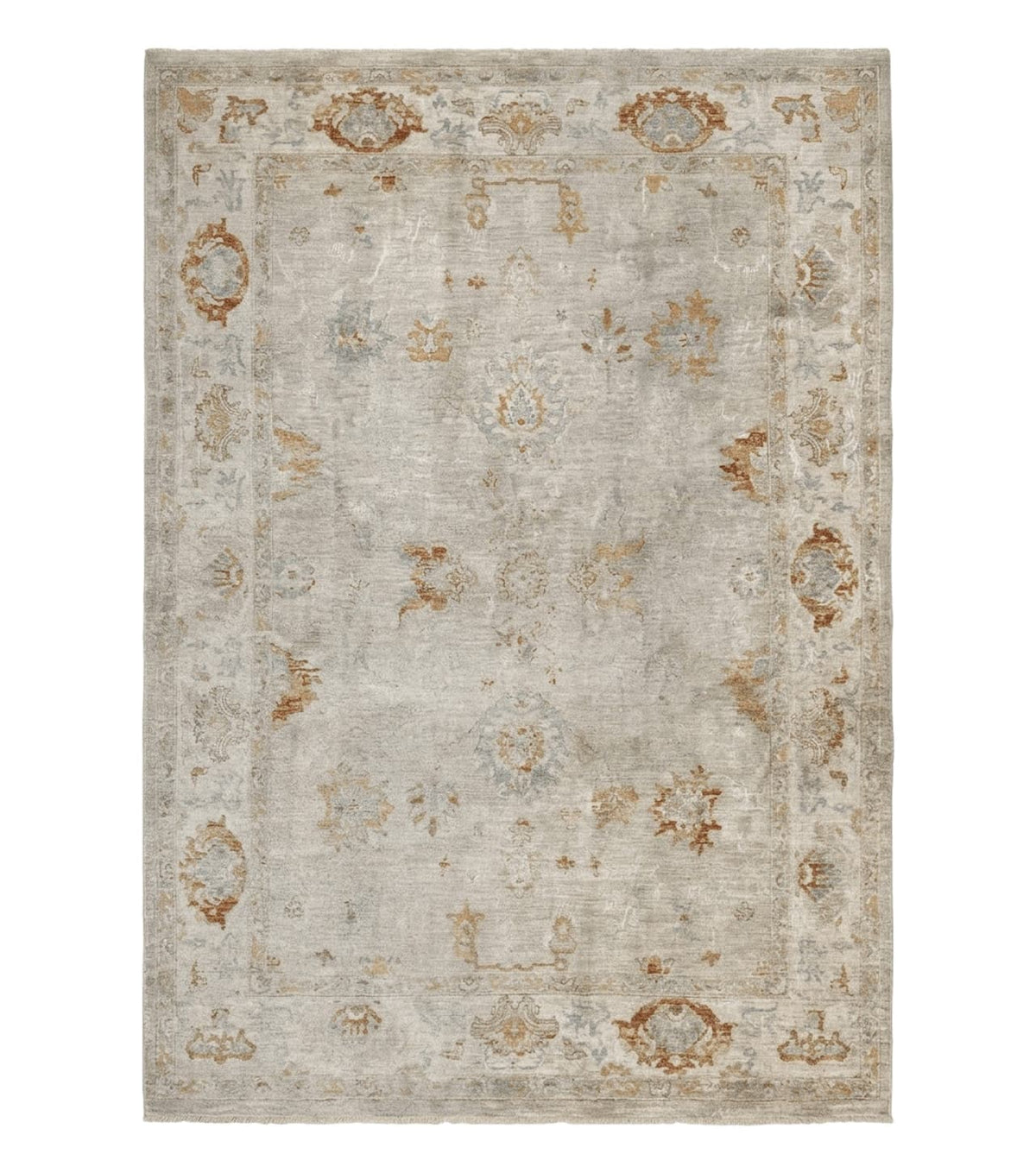 Modern Turkish Oushak Rug 7x9, Netural Colors - Jewel Rugs