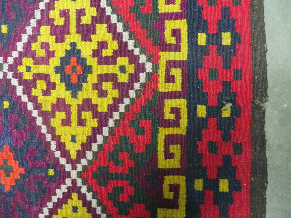 6' X 13' Antique Turkish Kilim Handmade Flat Weave Wool Rug Veg Dye - Jewel Rugs, view 7