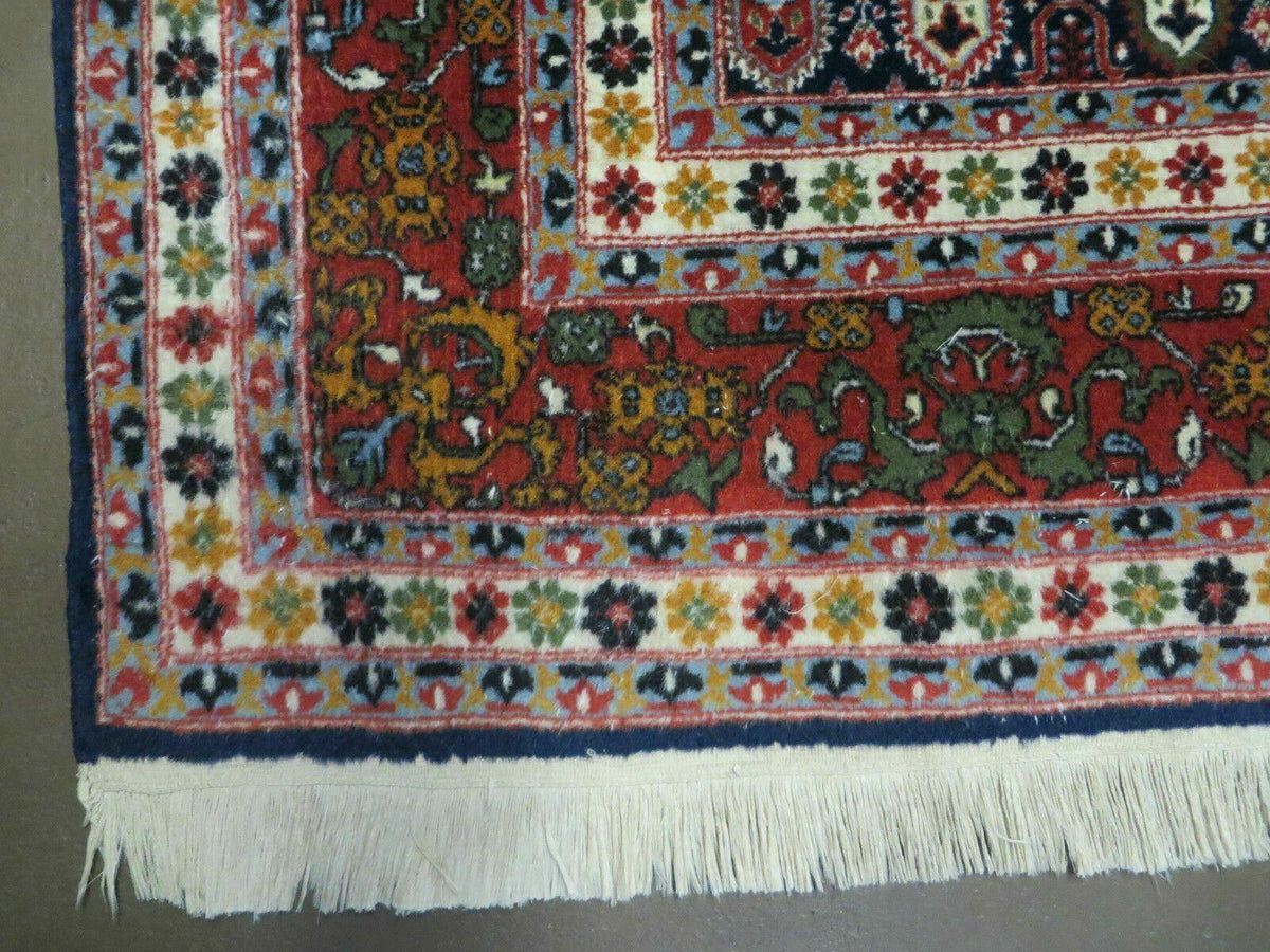6' X 9' Vintage Fine Handmade India Paisley Rug Hand Knotted Carpet Organic Dye - Jewel Rugs, view 8