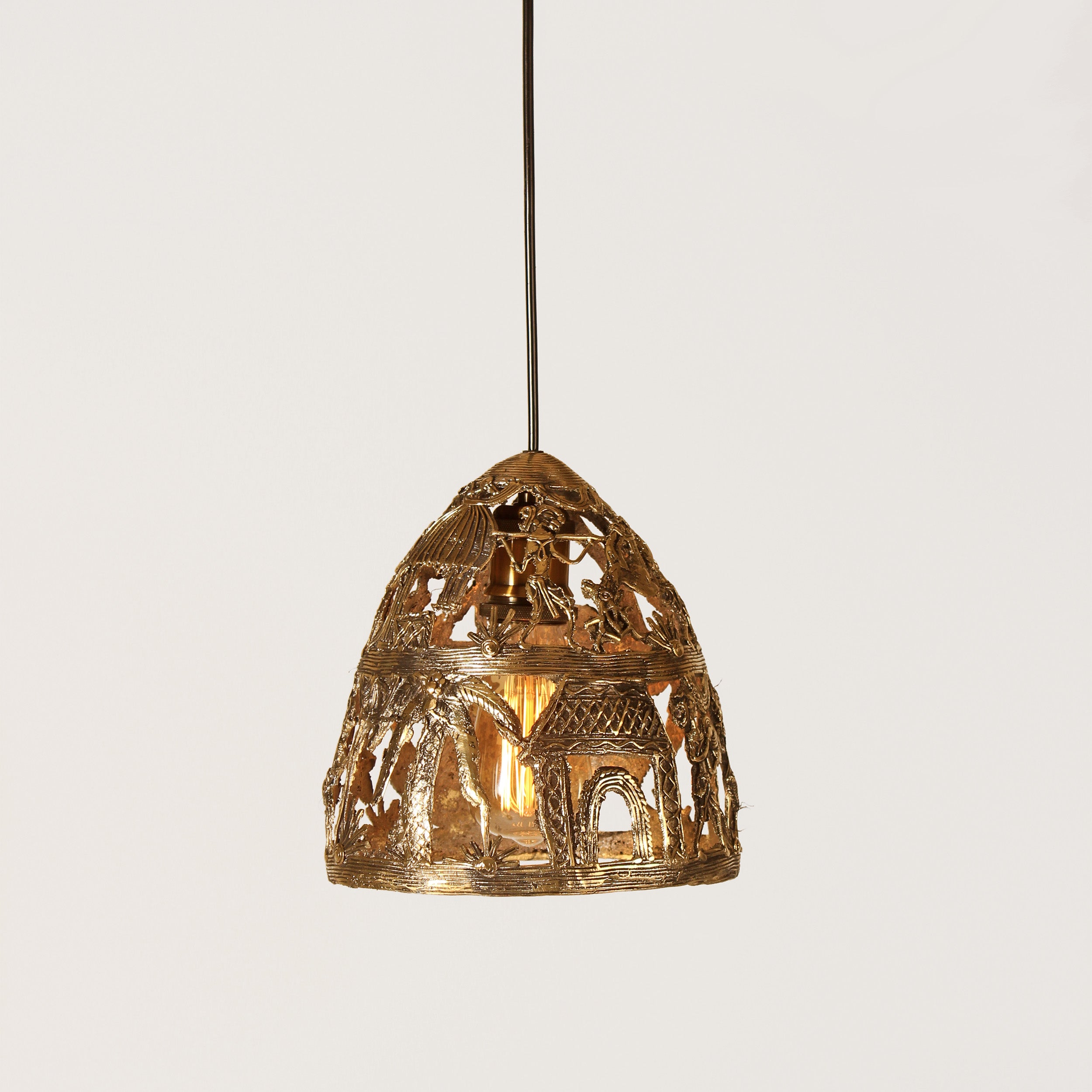 Indian Brass Lamp image 3