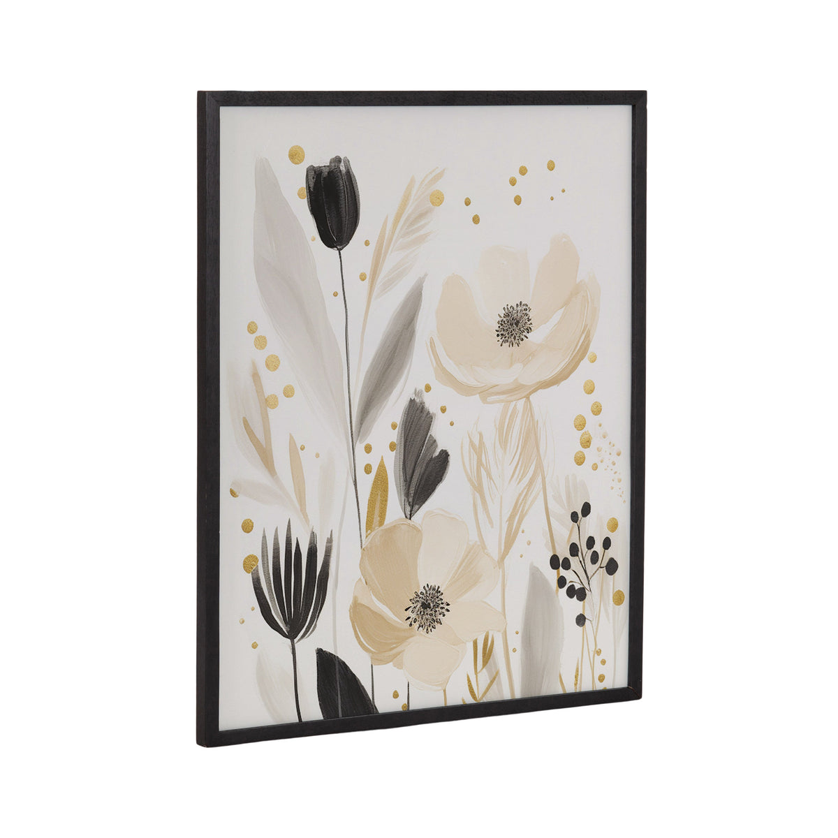 Gallery Modern Muted Cottage Floral Abstract Print by The Creative Bunch Studio
