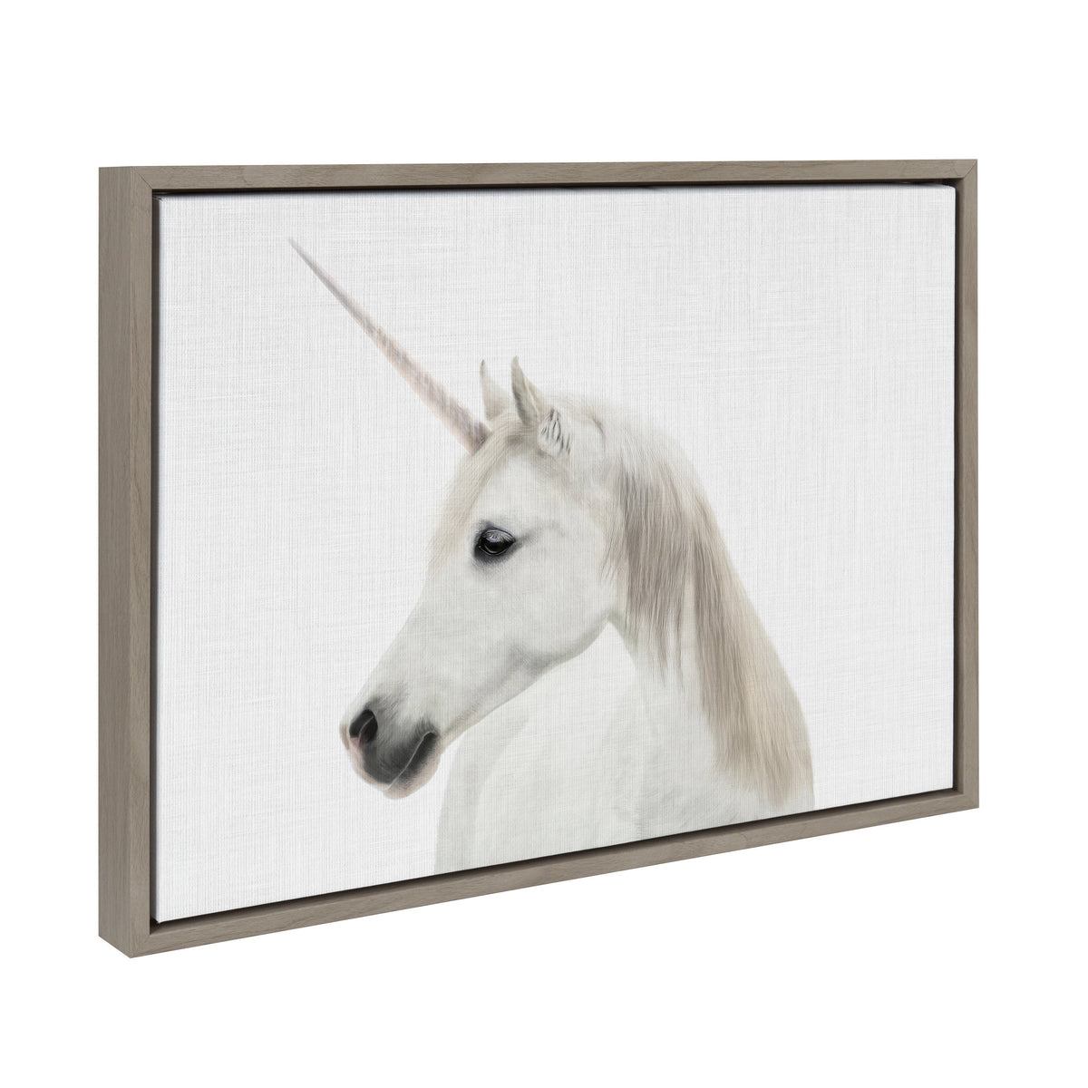 Sylvie Unicorn Framed Canvas by Simon Te of Tai Prints