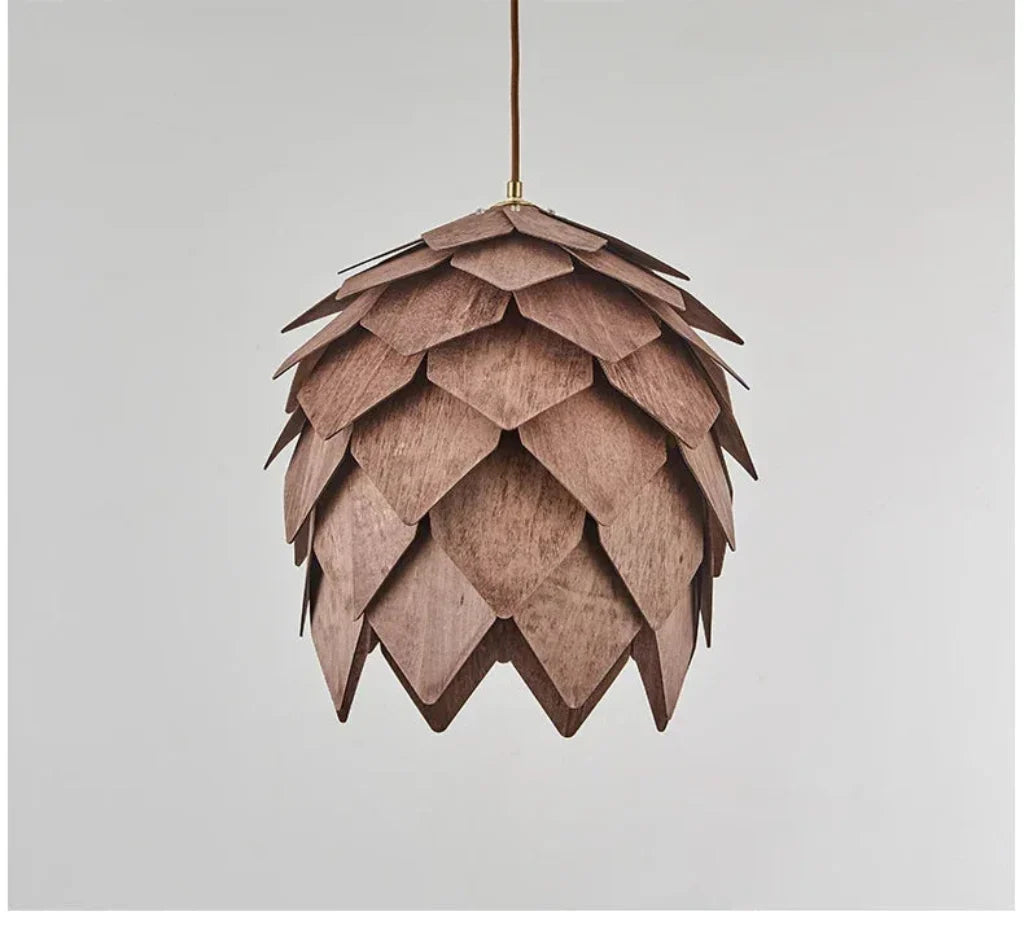 Chandelier - Retro Walnut Pendant