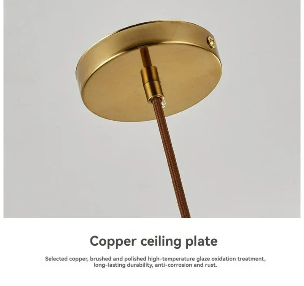 Chandelier - Retro Walnut Pendant