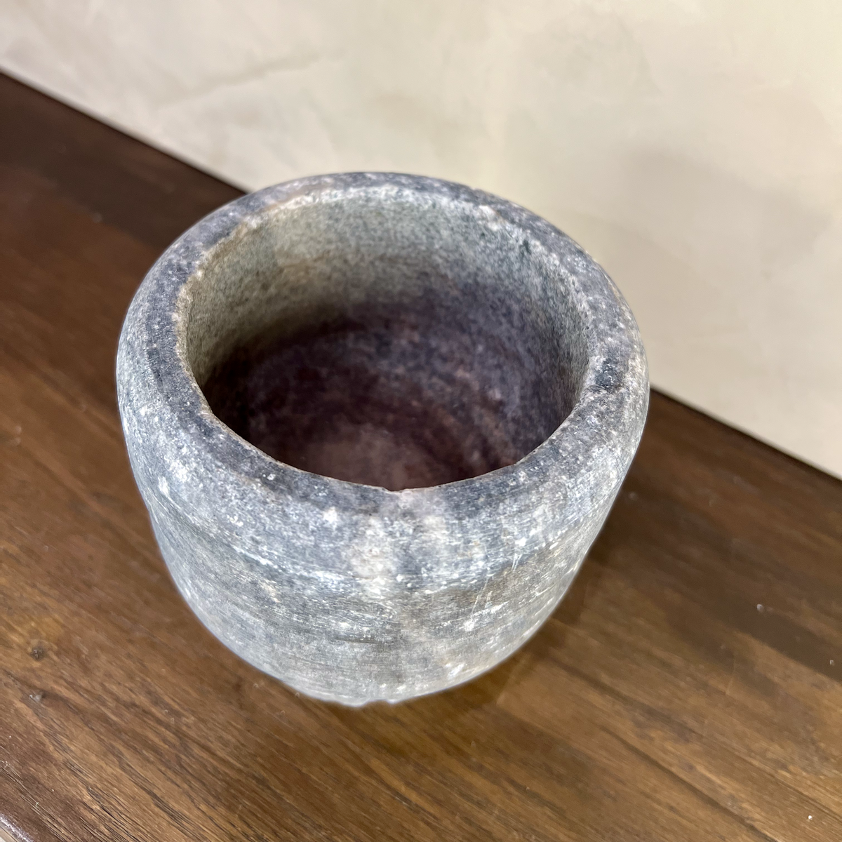 Carved Stone Pedestal Bowl - Source by Studio Skara, view 5