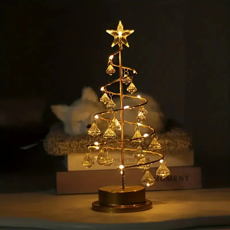 Crystal Diamond Christmas Tree Night Light Large
