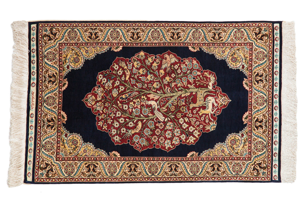 2x3 Vintage Fine Hereke Rug Mat